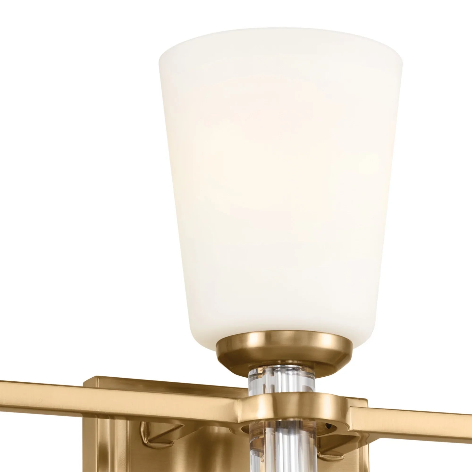 Rosalind 24" 3-Light Bath Vanity Light, Brushed Natural Brass Finish - Bees Lighting