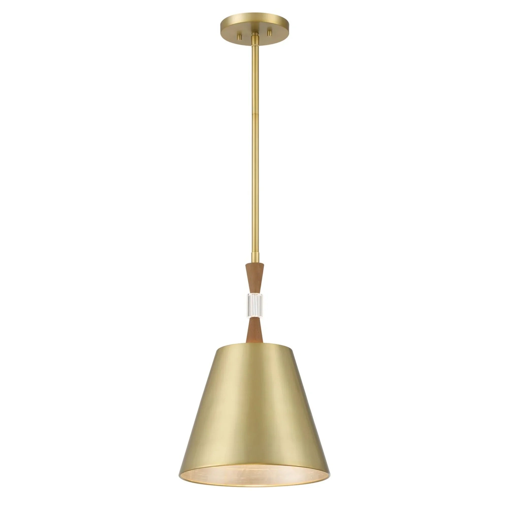 Baratti 12" Pendant, Soft Brass Finish - Bees Lighting