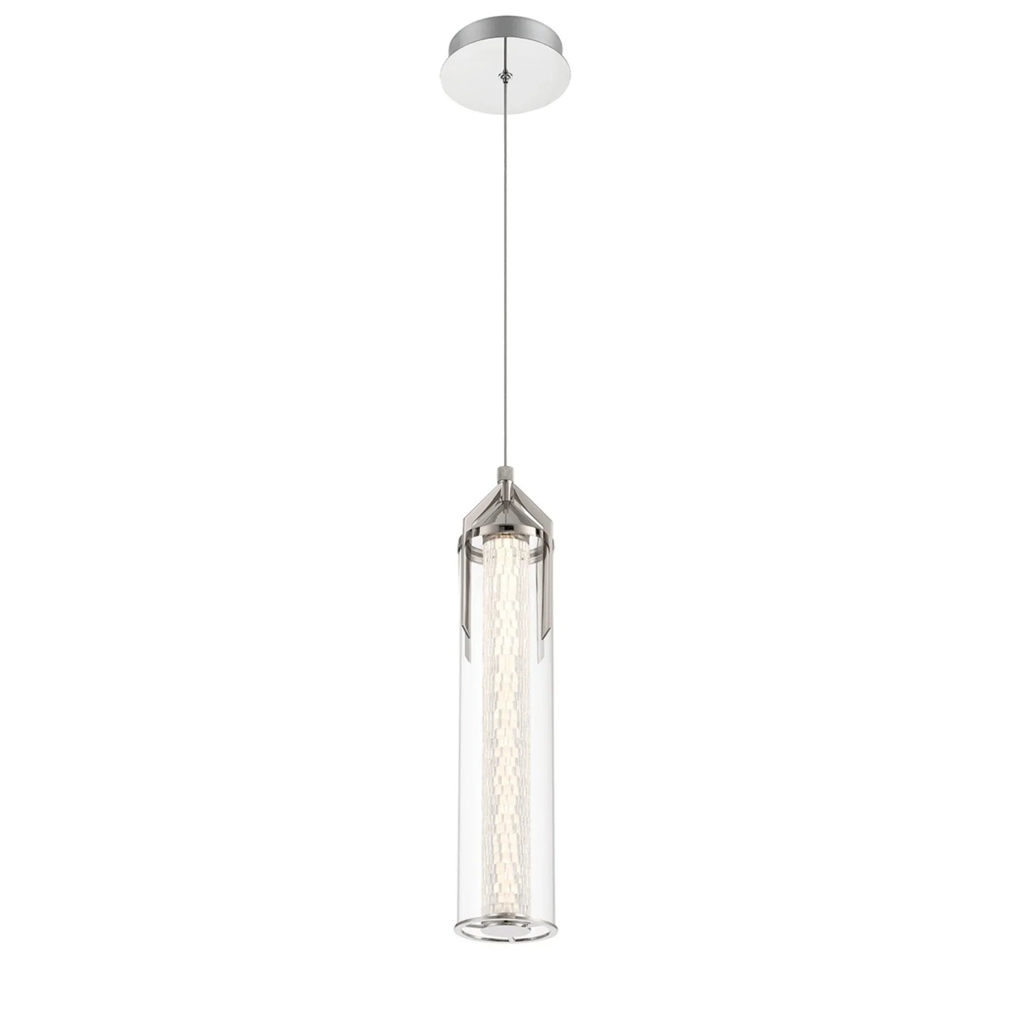 Espada 20" LED Pendant, Polished Nickel Finish - Bees Lighting