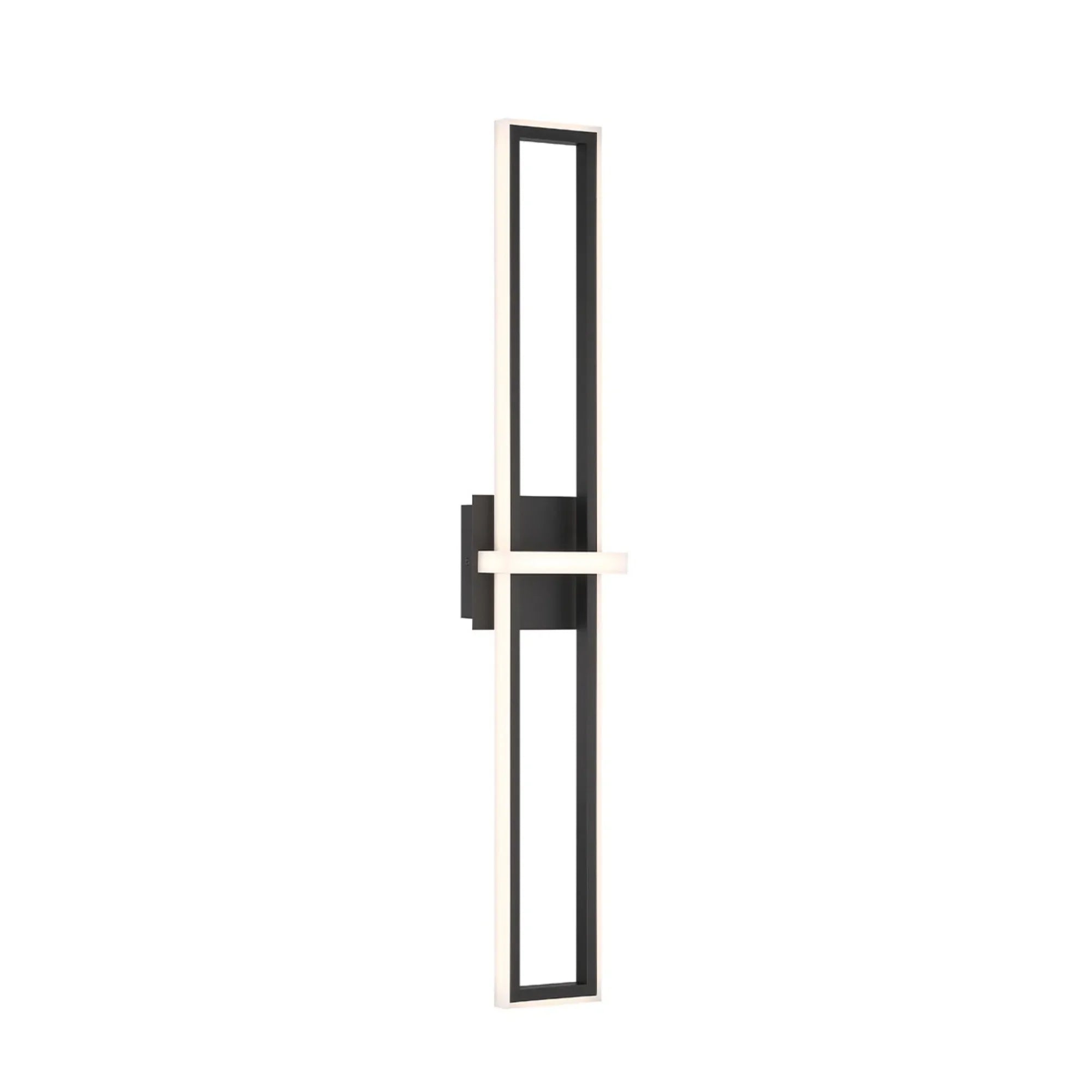 Bordo 36" LED Outdoor Wall Sconce, Black Finish - Bees Lighting