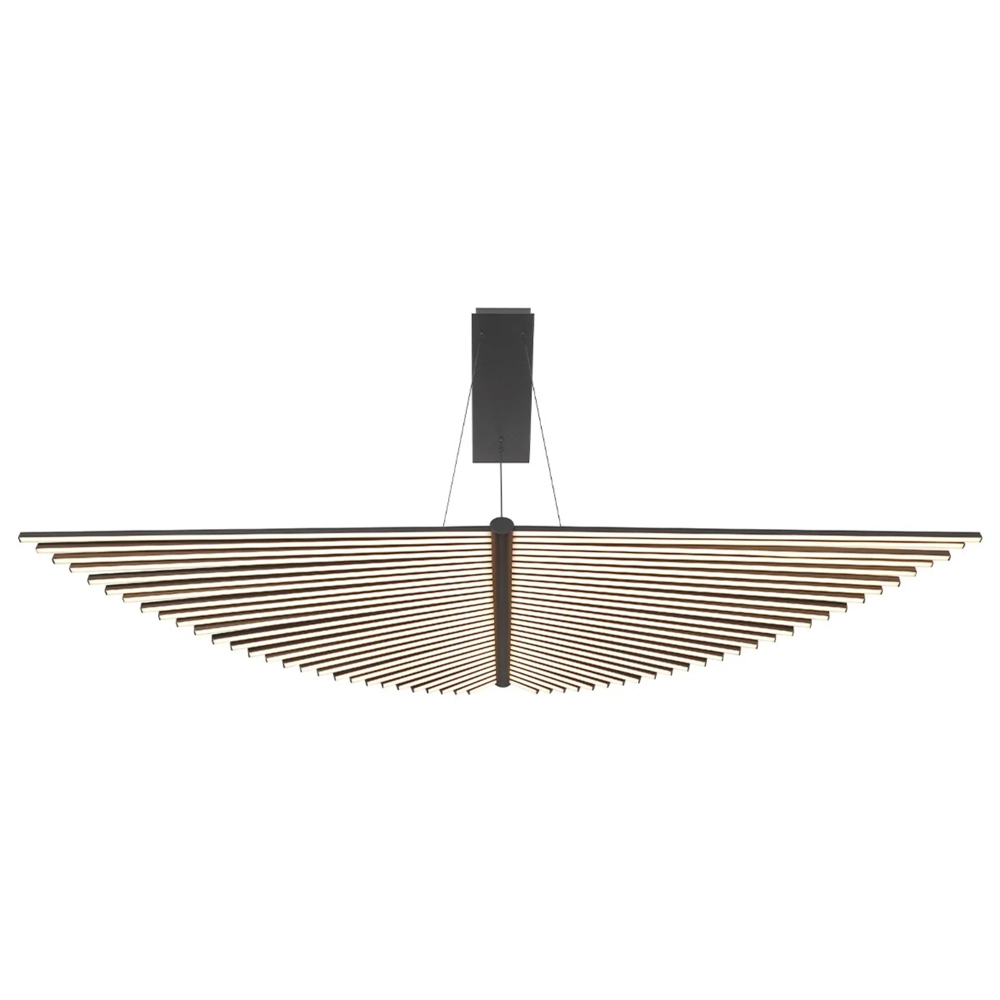 Seraph 59" LED Grand Chandelier, Black Finish - Bees Lighting