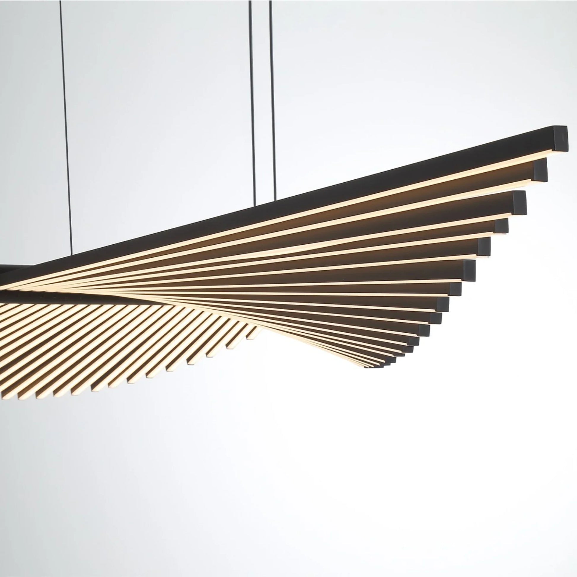 Seraph 59" LED Grand Chandelier, Black Finish - Bees Lighting