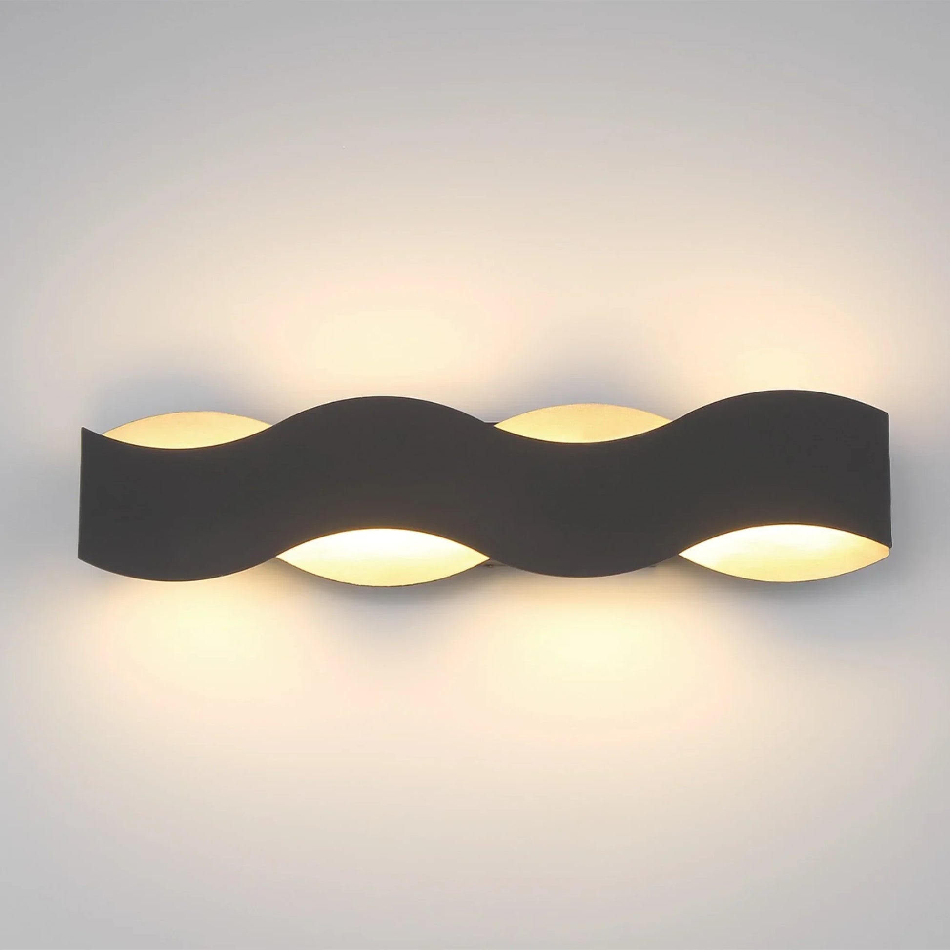 Vaughan 24" LED Vanity, Silver & Black Finish - Bees Lighting