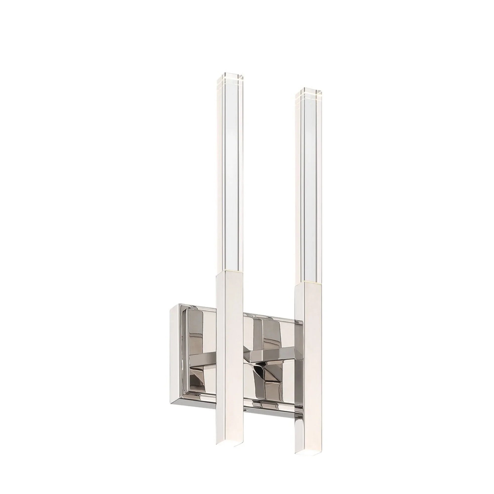 Benicio 2-Light 18" LED Wall Sconce, Polished Nickel Finish - Bees Lighting