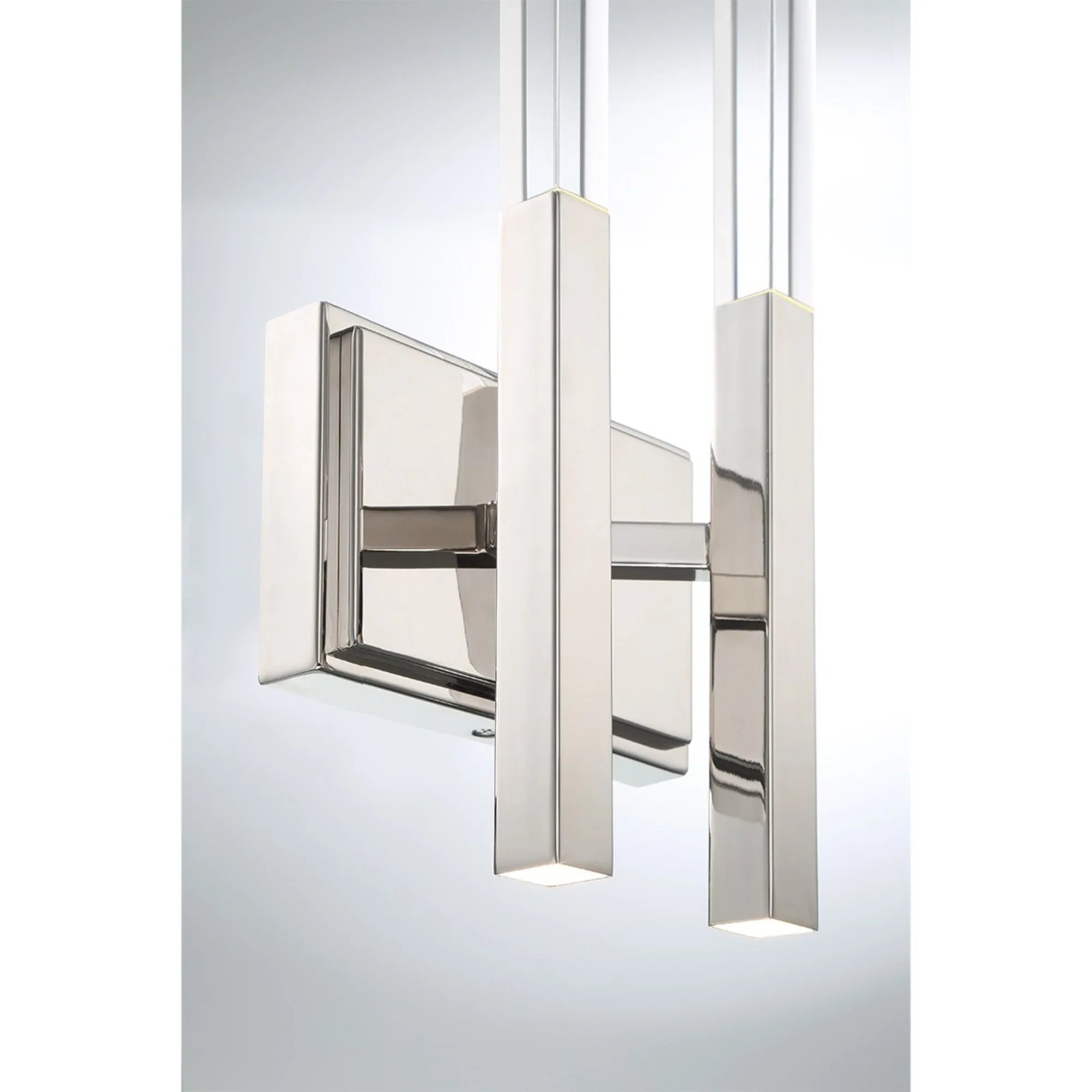 Benicio 2-Light 18" LED Wall Sconce, Polished Nickel Finish - Bees Lighting