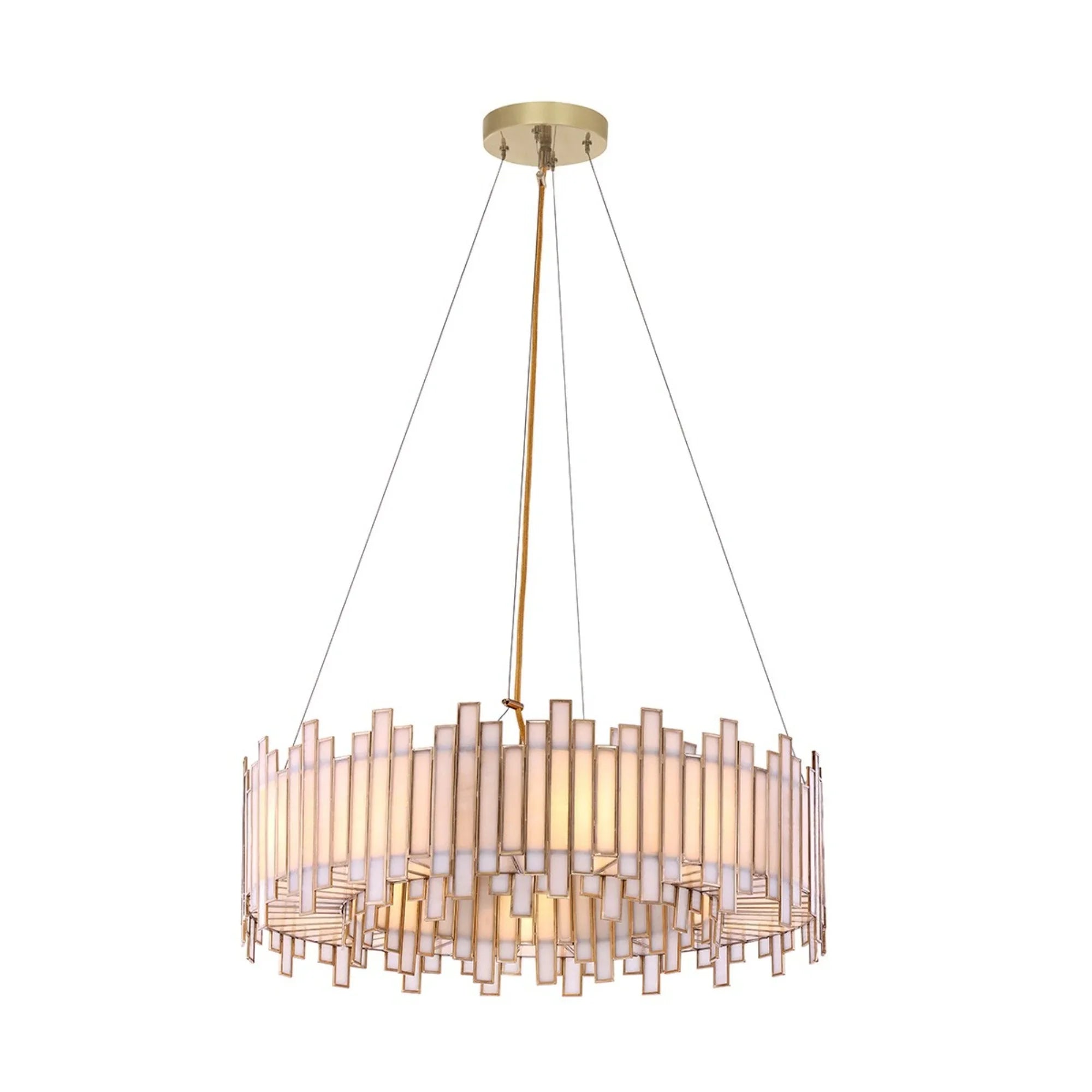 Belmont 12-Light 37" Chandelier, Antique Brass Finish - Bees Lighting