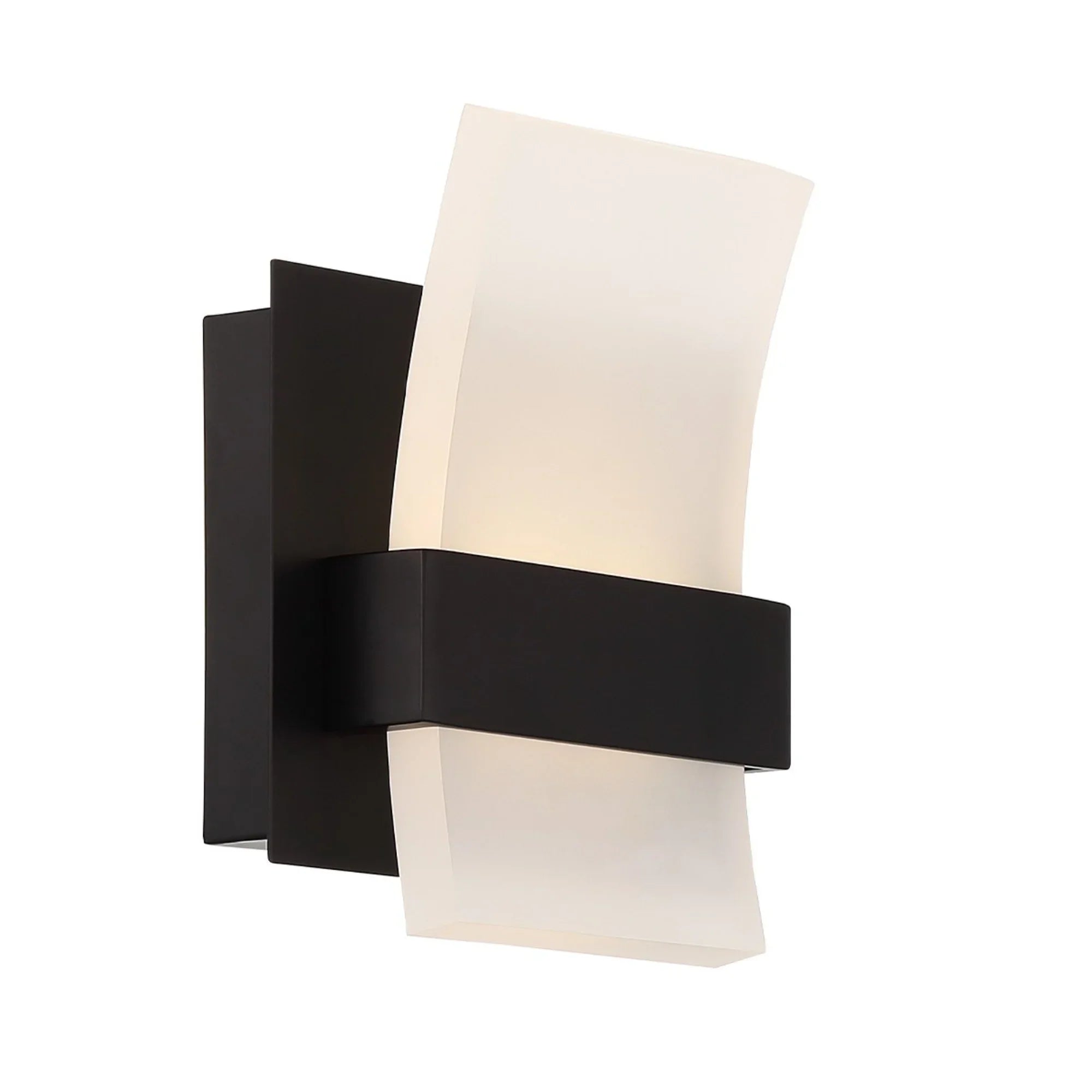 Cambridge 7" LED Wall Sconce, Black Finish - Bees Lighting