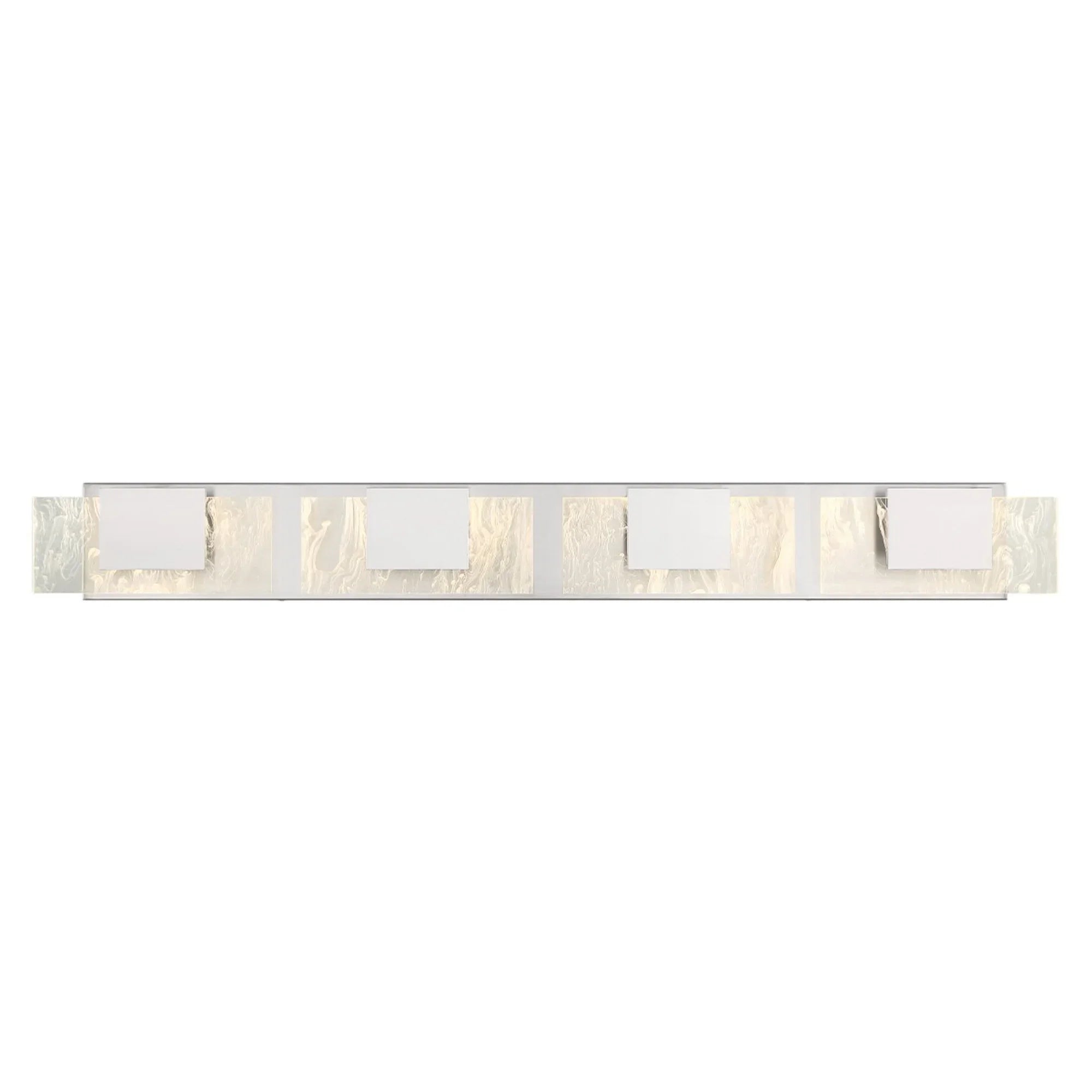 Kasha 4-Light 37" LED Vanity, Chrome Finish - Bees Lighting