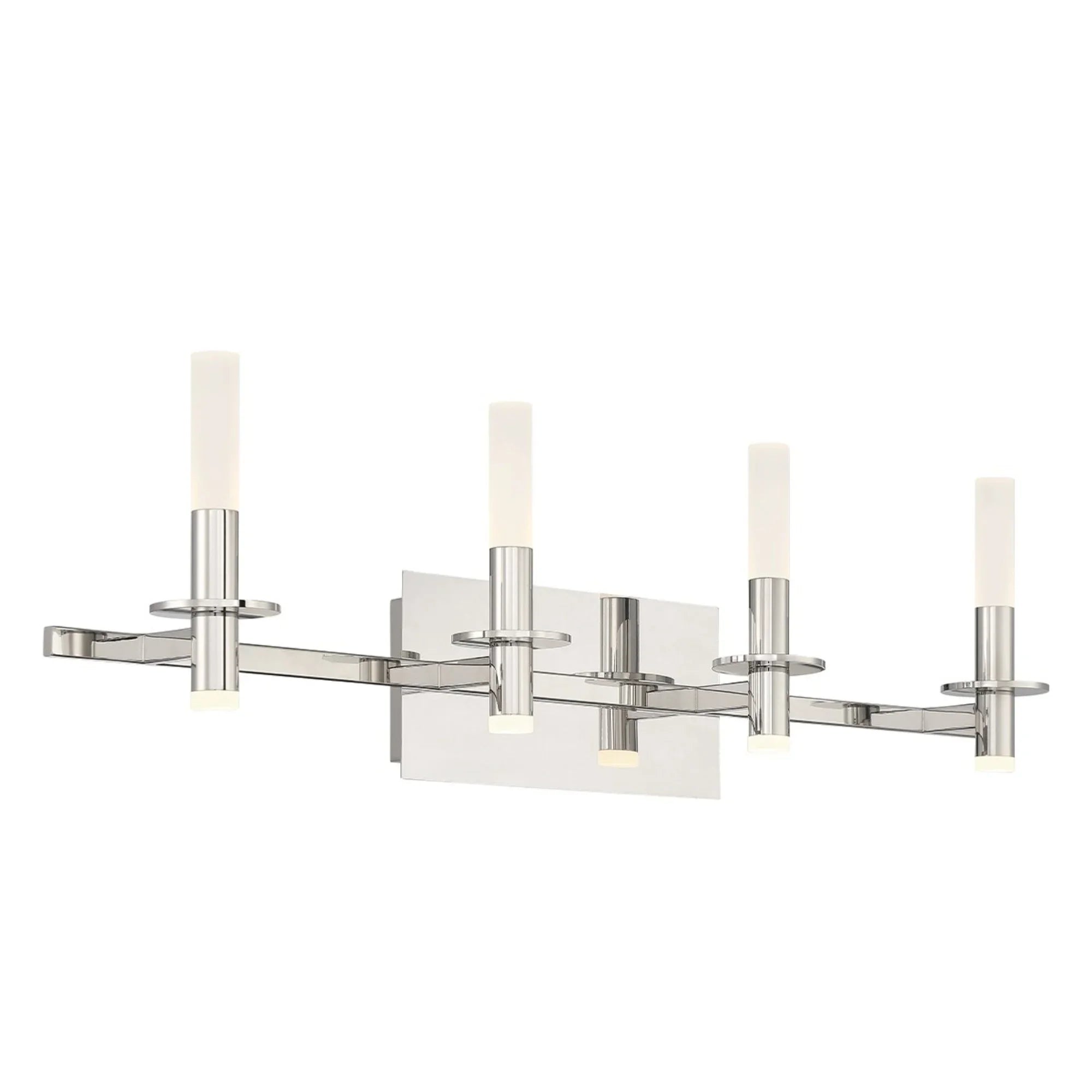 Torna 4-Light 36" LED Vanity, Polished Nickel Finish - Bees Lighting