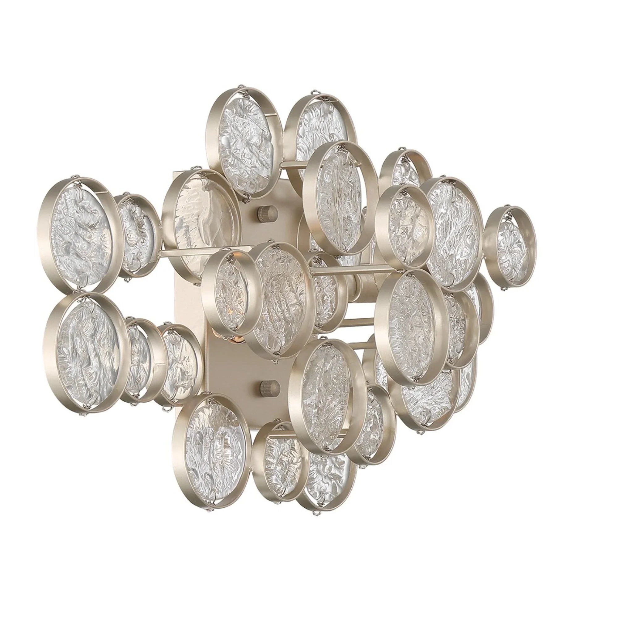 Trento 18" Wall Sconce, Silver Finish - Bees Lighting