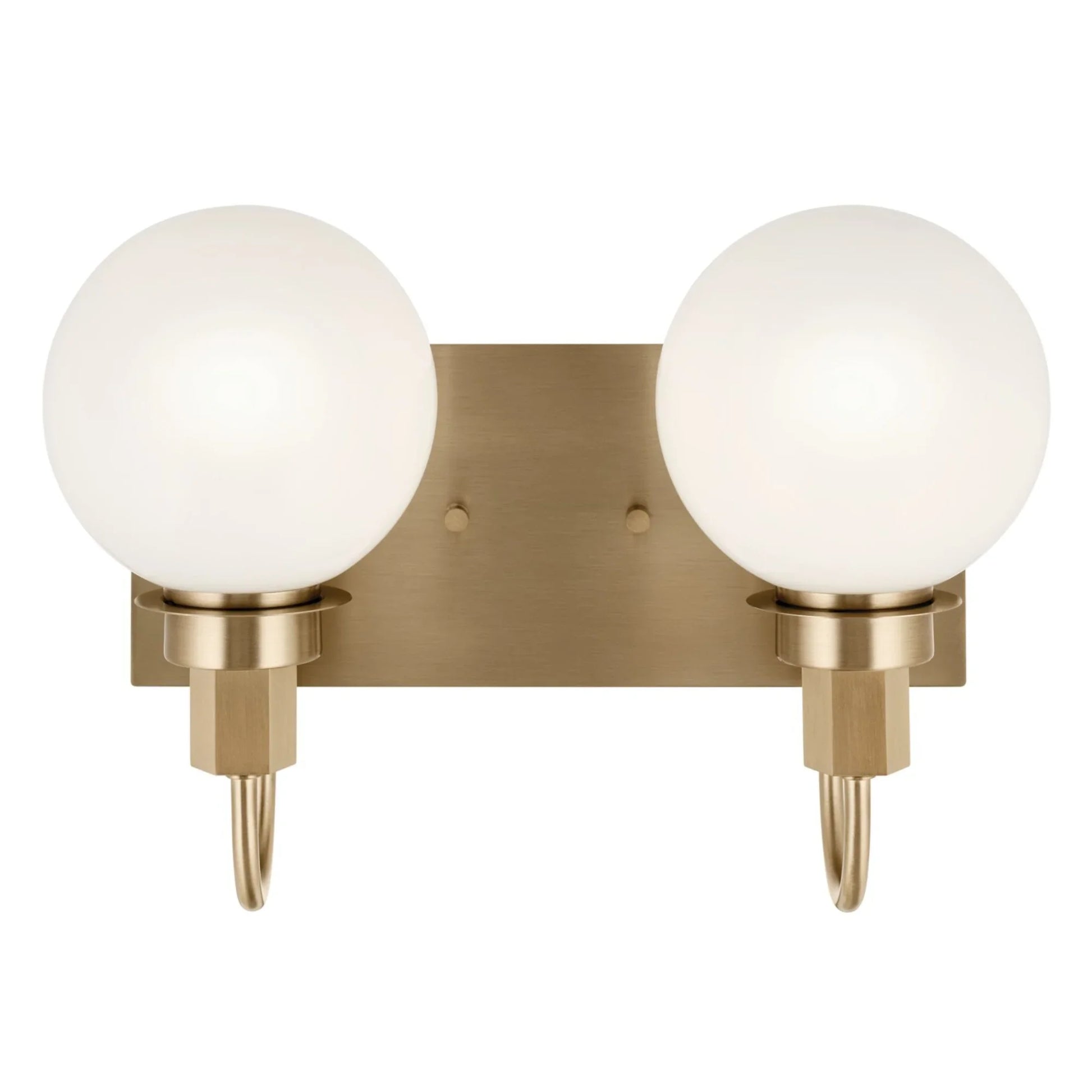 Hex 14" 2-Light Bath Vanity Light, Champagne Bronze Finish - Bees Lighting