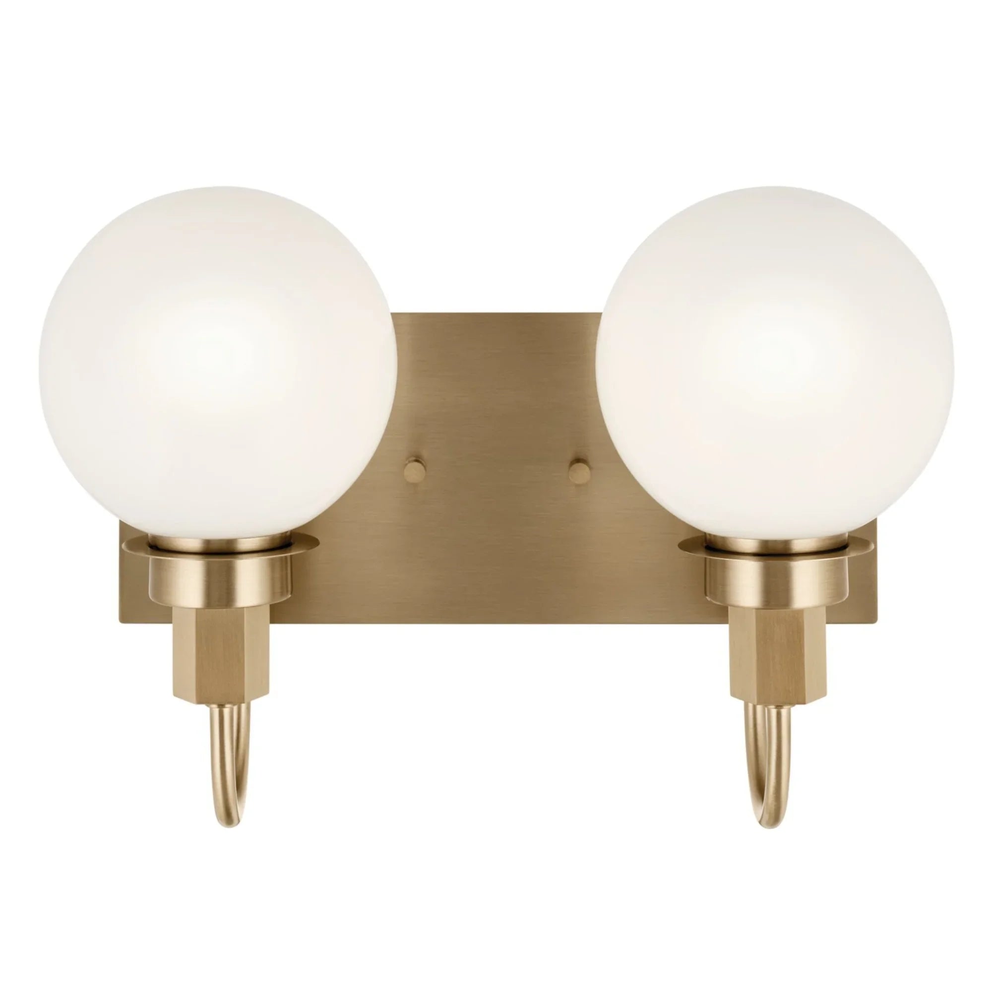 Hex 14" 2-Light Bath Vanity Light, Champagne Bronze Finish - Bees Lighting
