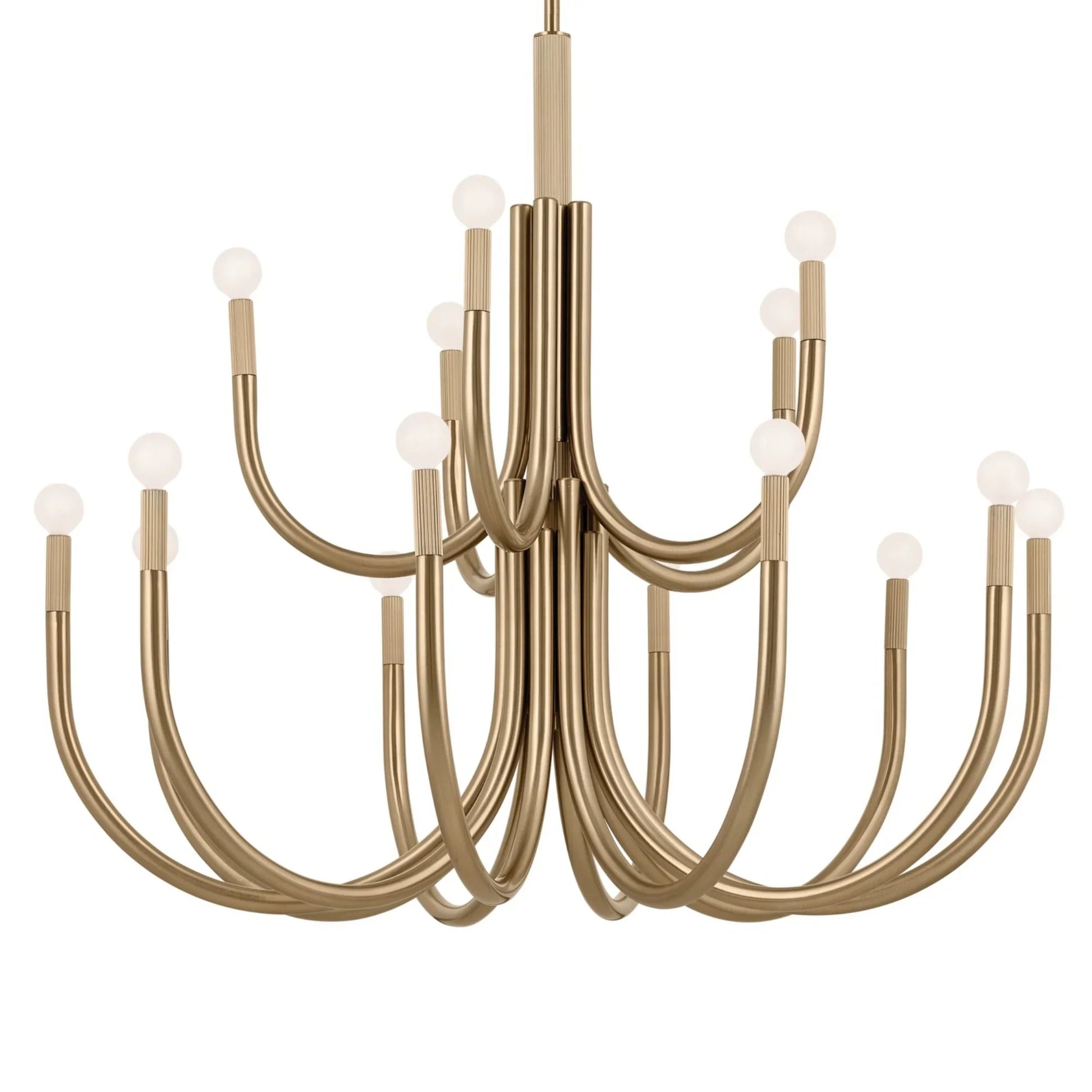 Odensa 40" 15 Light Chandelier, Champagne Bronze Finish - Bees Lighting