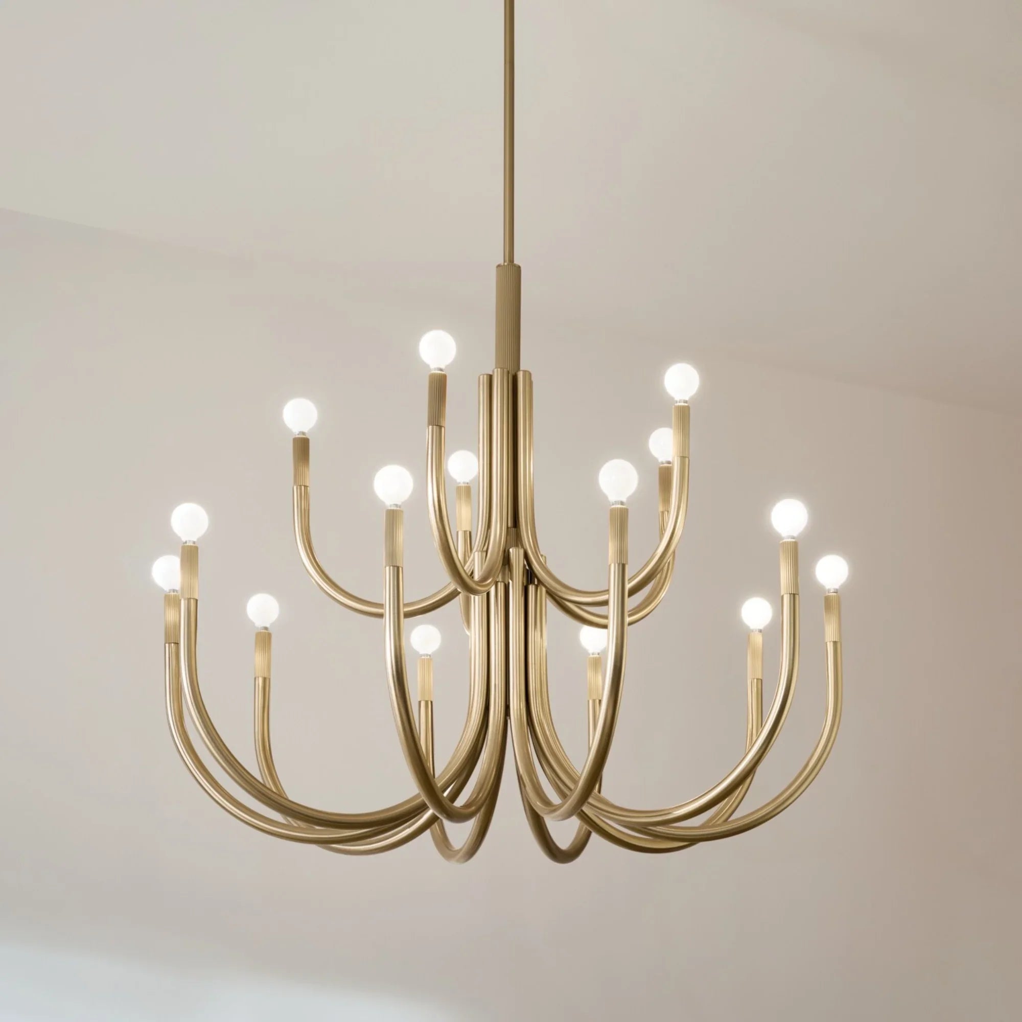 Odensa 40" 15 Light Chandelier, Champagne Bronze Finish - Bees Lighting