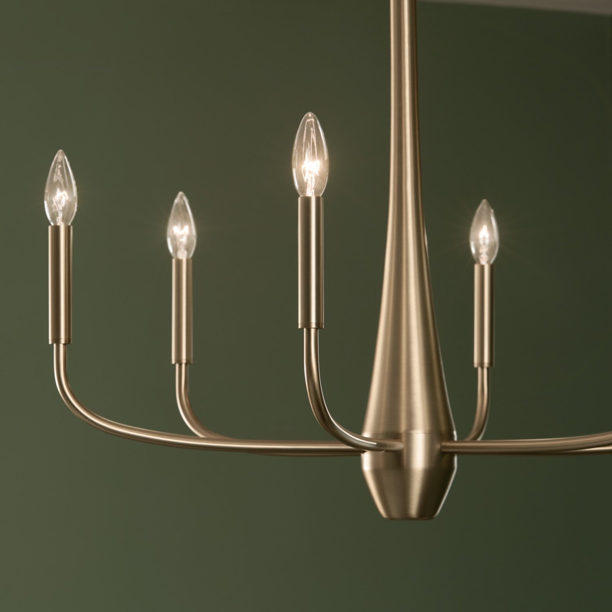 Deela 28" 6-Light Chandelier 1-Tier, Champagne Bronze Finish