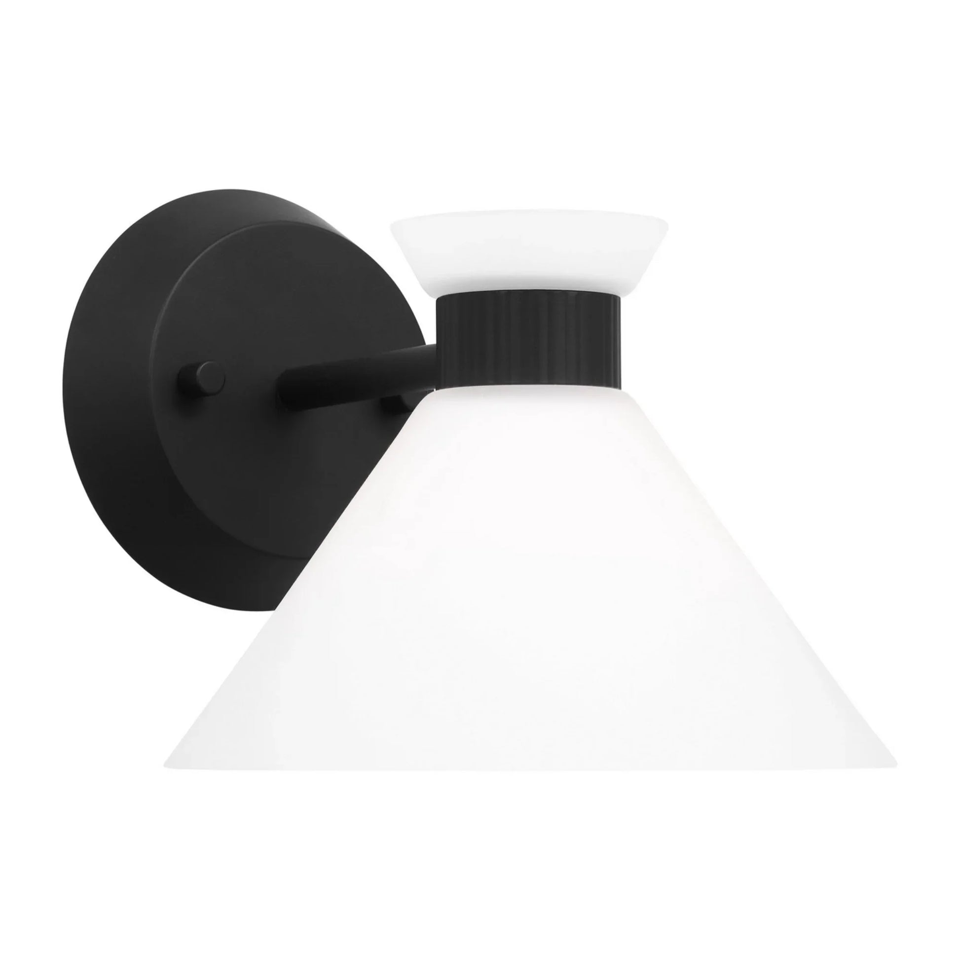 Belcarra 8" Small Bath Sconce, Midnight Black Finish - Bees Lighting