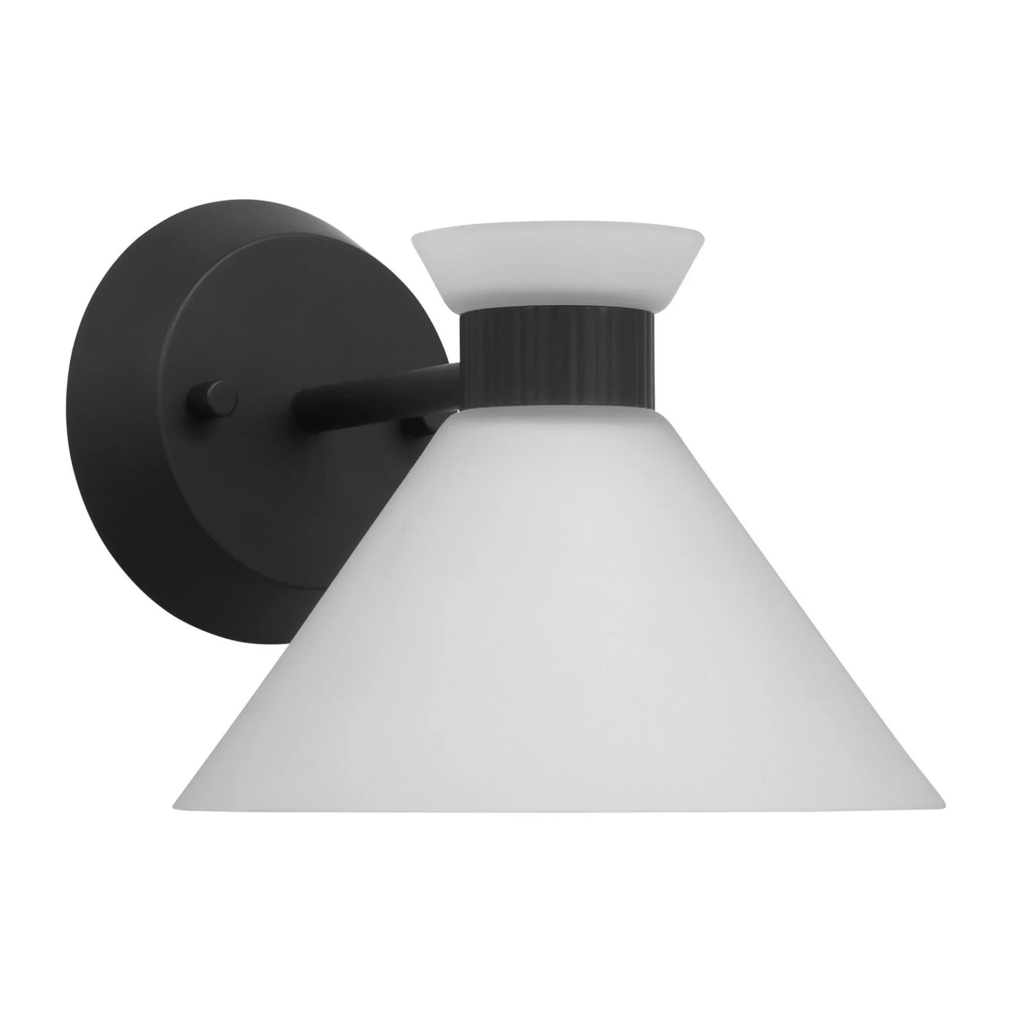 Belcarra 8" Small Bath Sconce, Midnight Black Finish - Bees Lighting