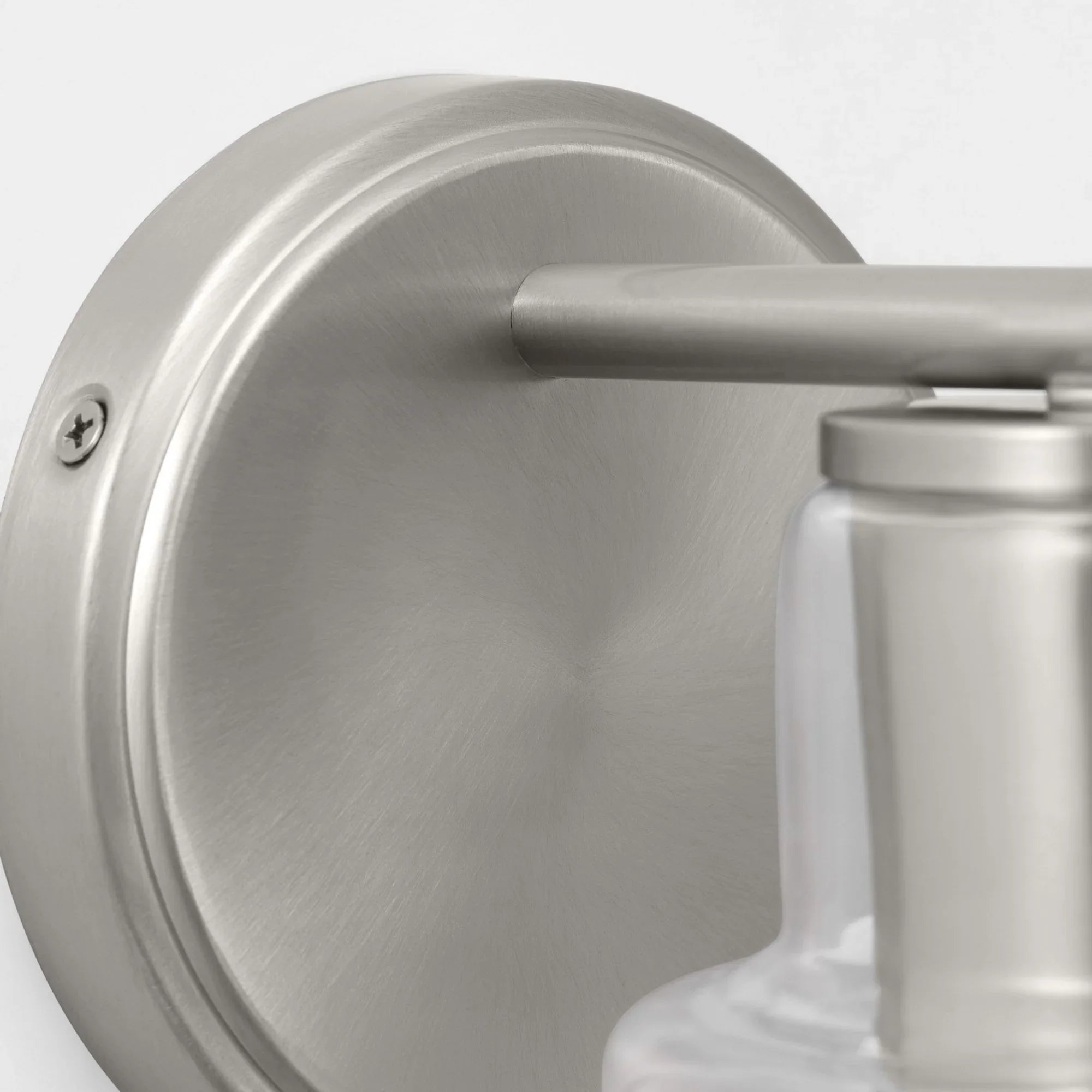 Sayward 8" Small Bath Sconce, Brushed Steel Finish - Bees Lighting