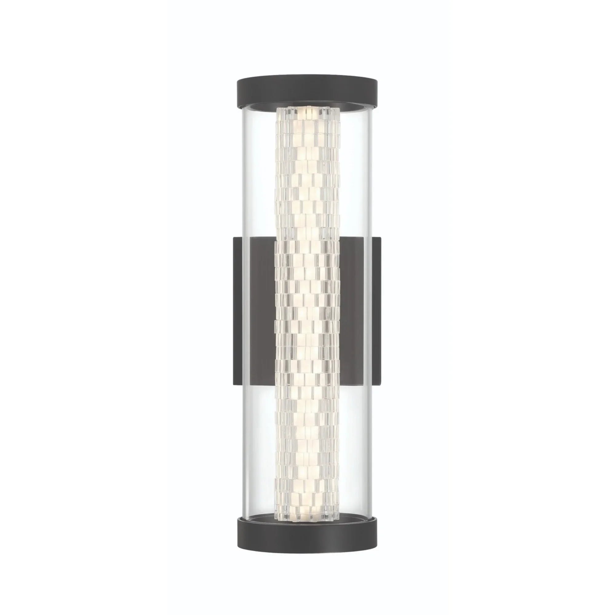 Savron 14" LED Outdoor Wall Sconce, Black Finish - Bees Lighting