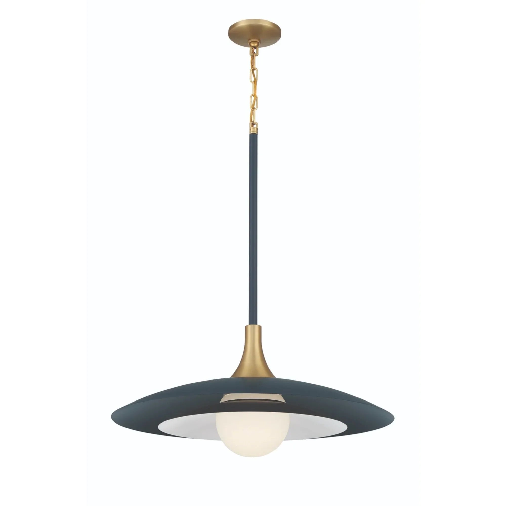 Welsh 24" LED Pendant, Blue Finish - Bees Lighting