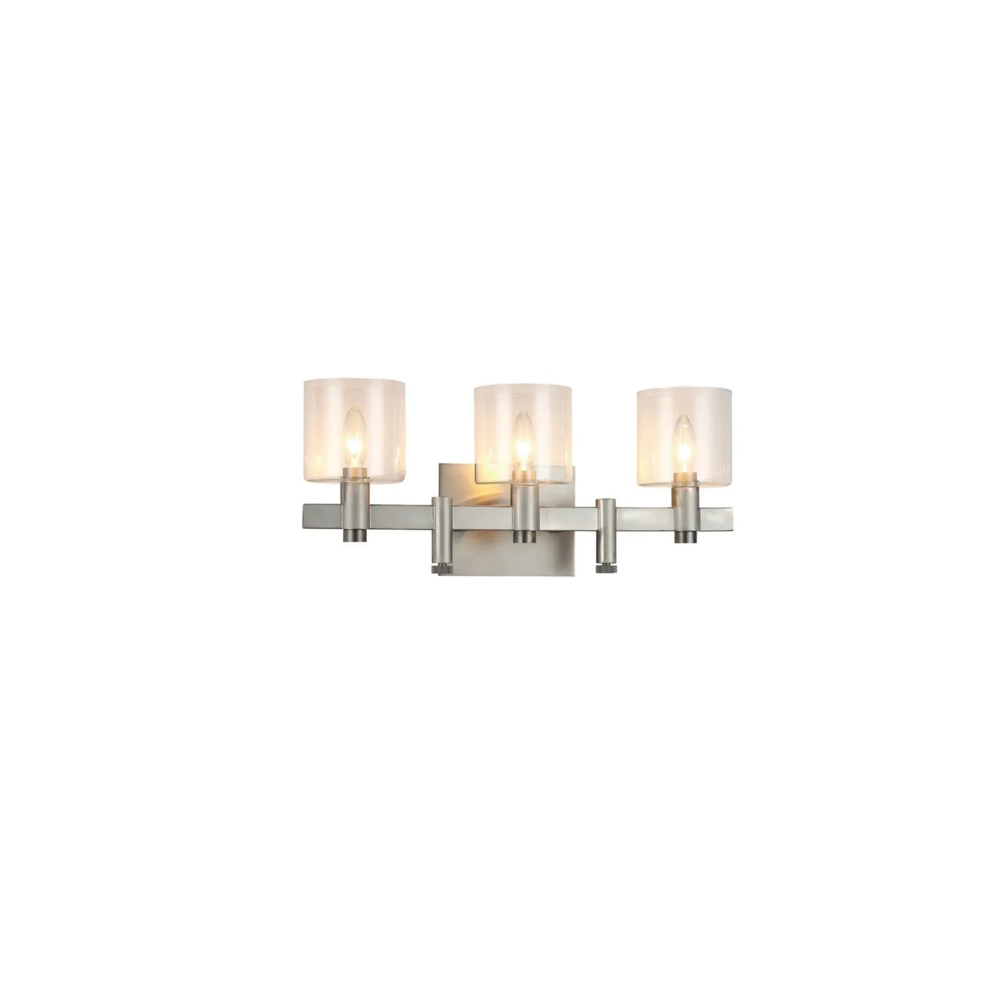 Decato 3-Light 21" Vanity, Satin Nickel Finish - Bees Lighting