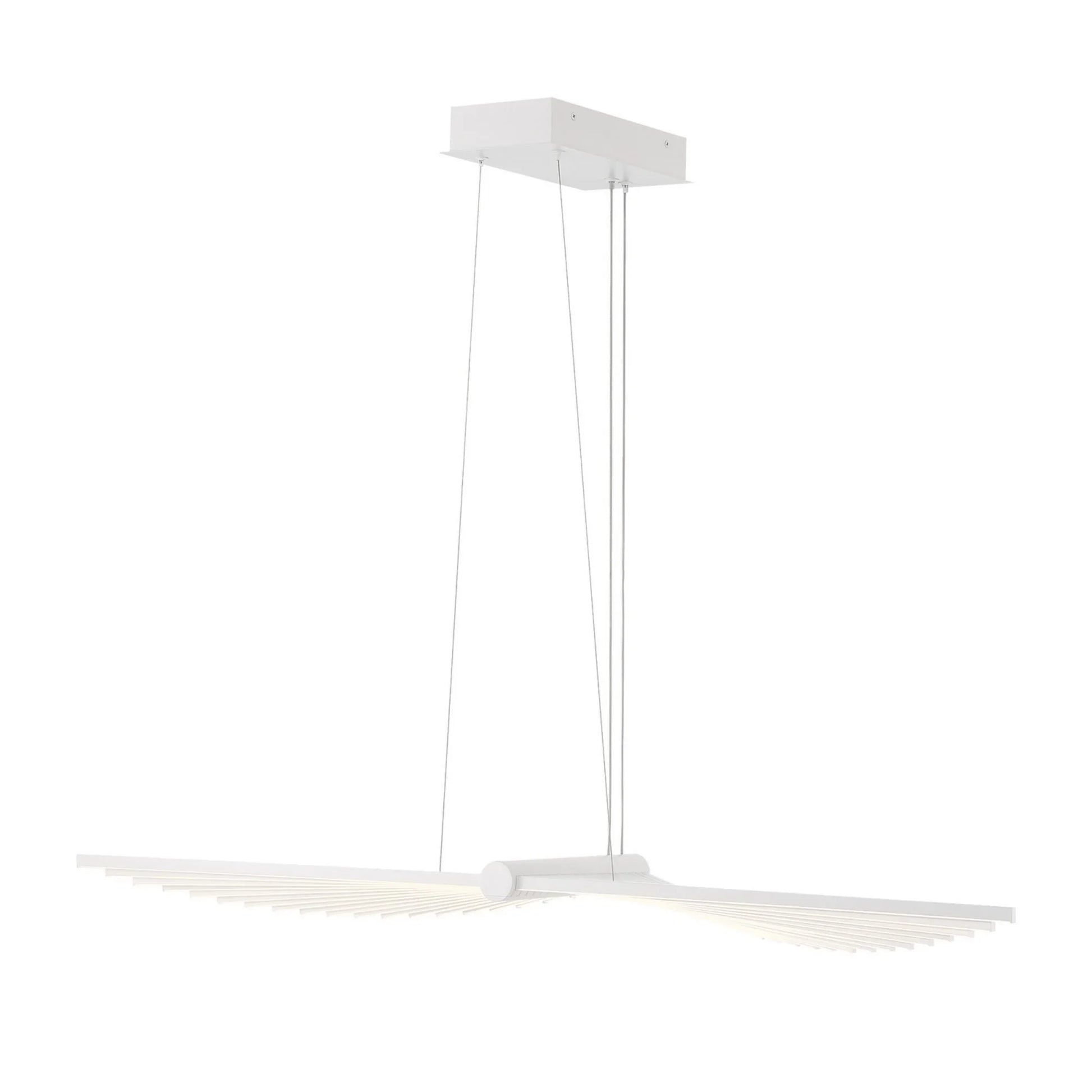 Seraph 39" LED Chandelier, White Finish - Bees Lighting