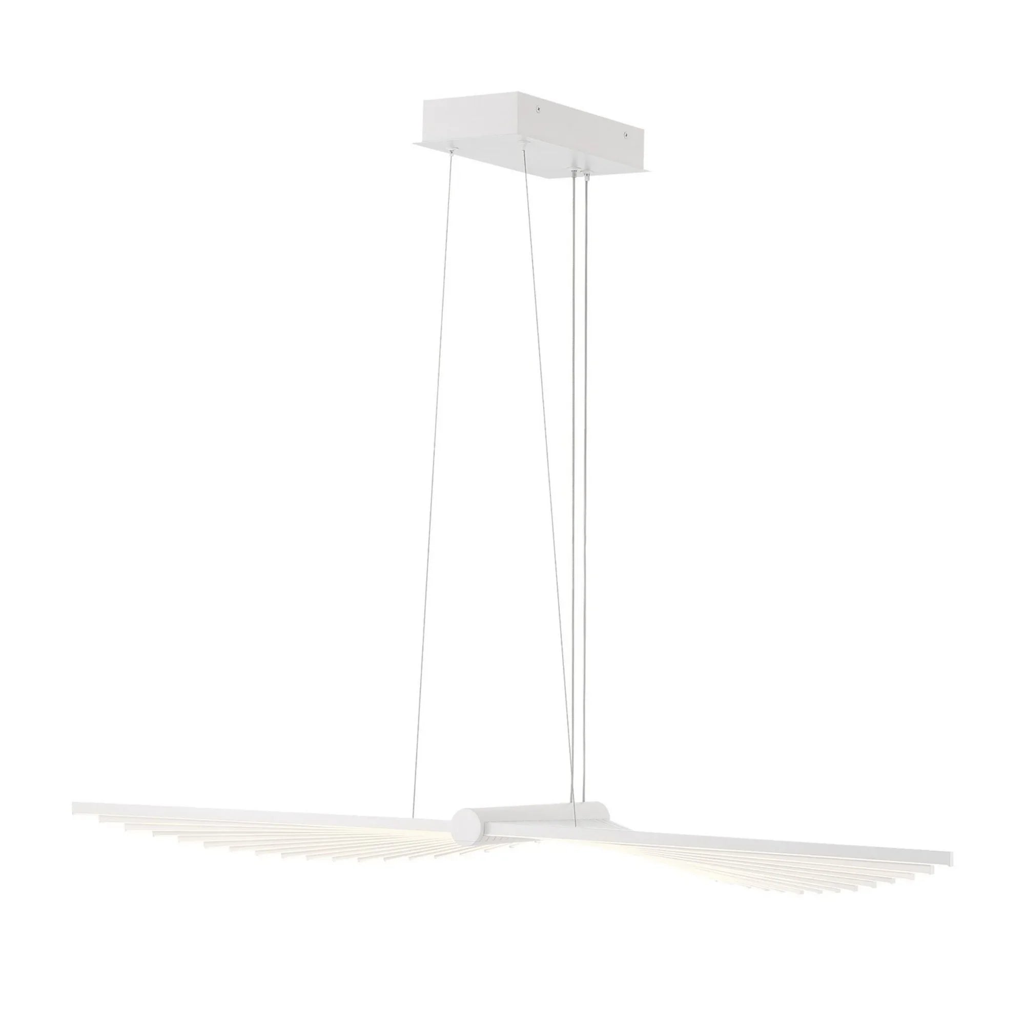 Seraph 39" LED Chandelier, White Finish - Bees Lighting