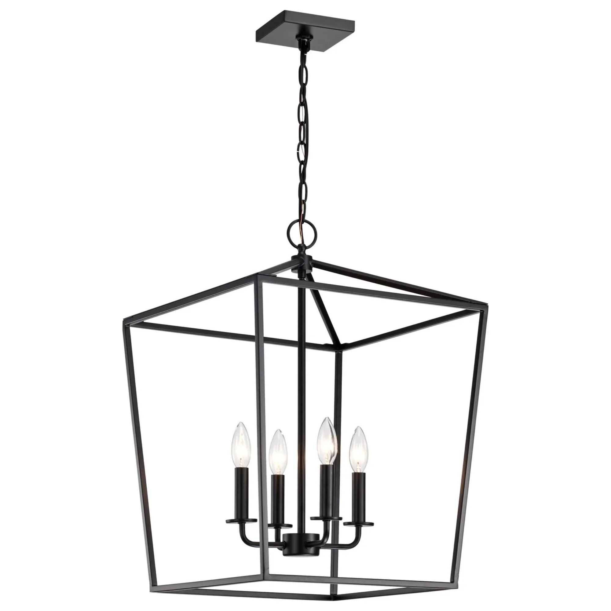 Emma 17" 4 lights Pendant, Dark Bronze Finish - Bees Lighting