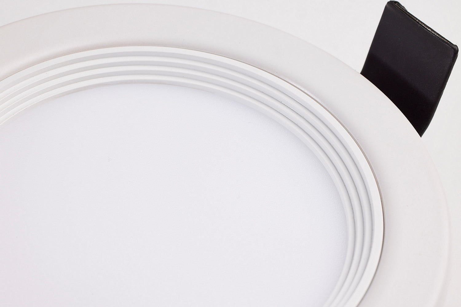 Fire Rated 4" Canless LED Recessed Light, 800 Lm, 5-CCT, Baffle Trim