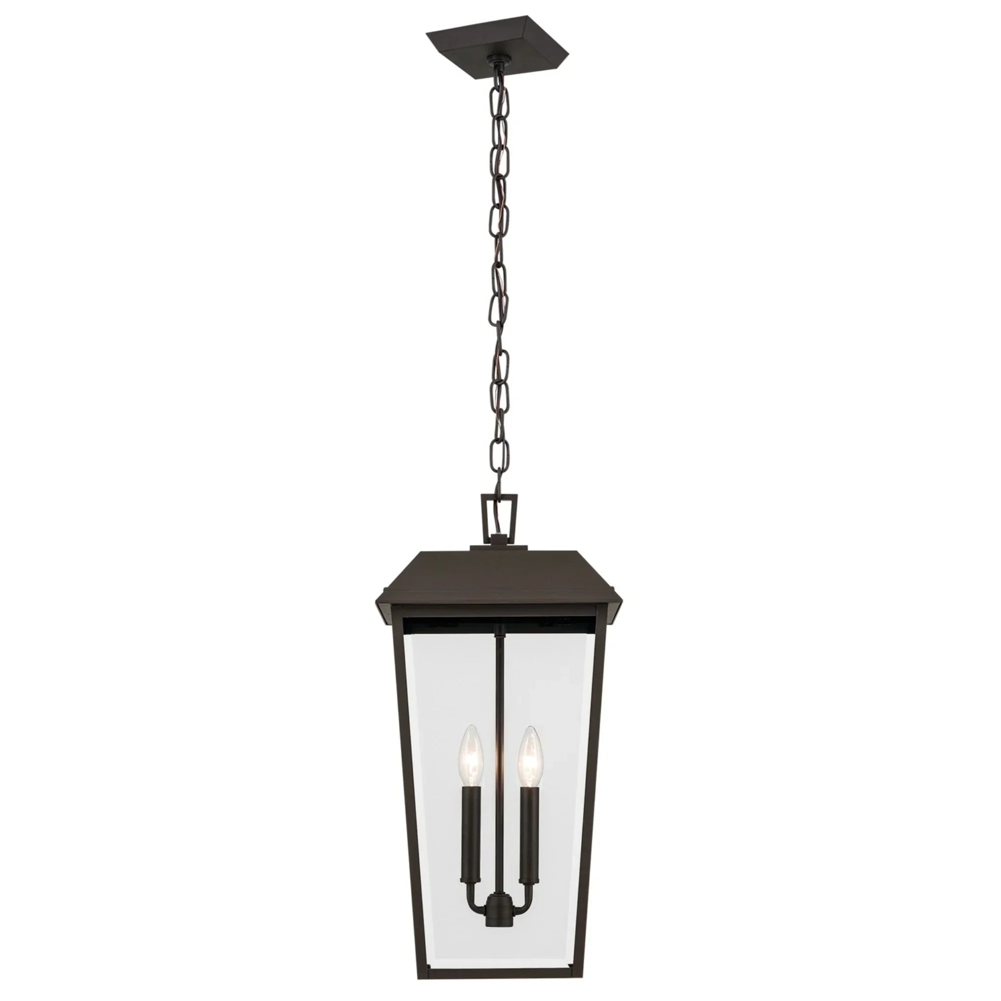 Mathus 22" 2-Light Outdoor Pendant, Olde Bronze Finish - Bees Lighting