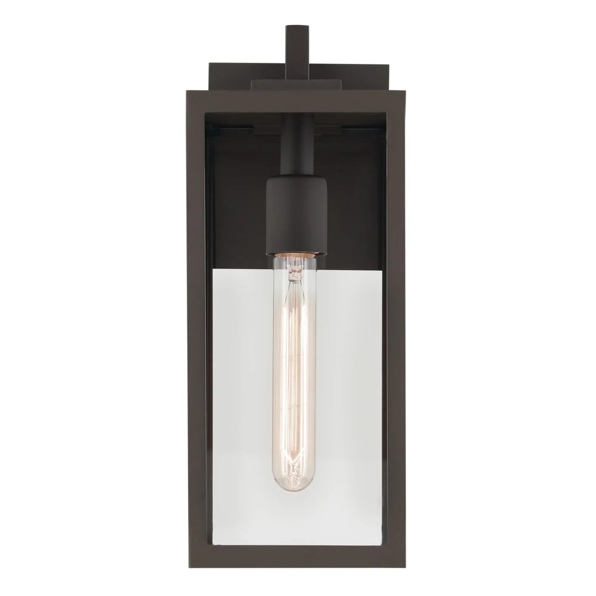 Branner 14" Outdoor Wall Light, Olde Bronze Finish - Bees Lighting