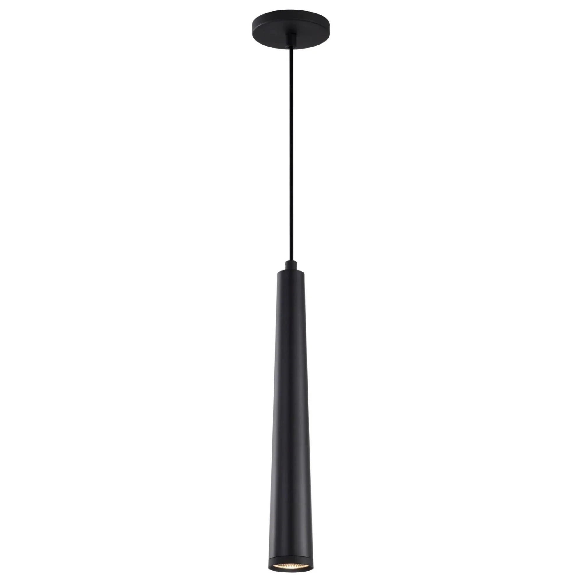 Melrose 16" LED Pendant, Matte Black Finish - Bees Lighting