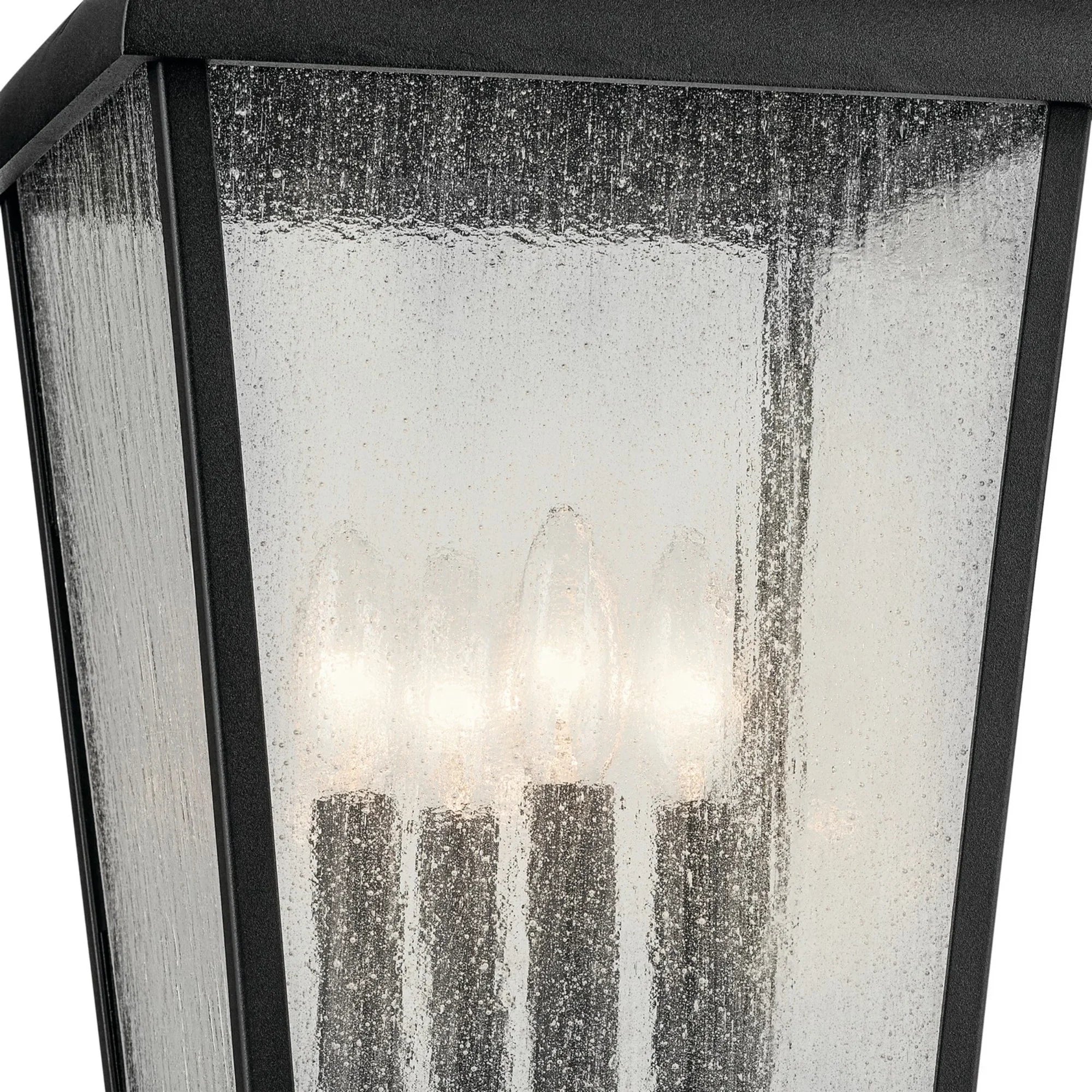 Forestdale 22" 4-Light Outdoor Post Light, Textured Black Finish - Bees Lighting