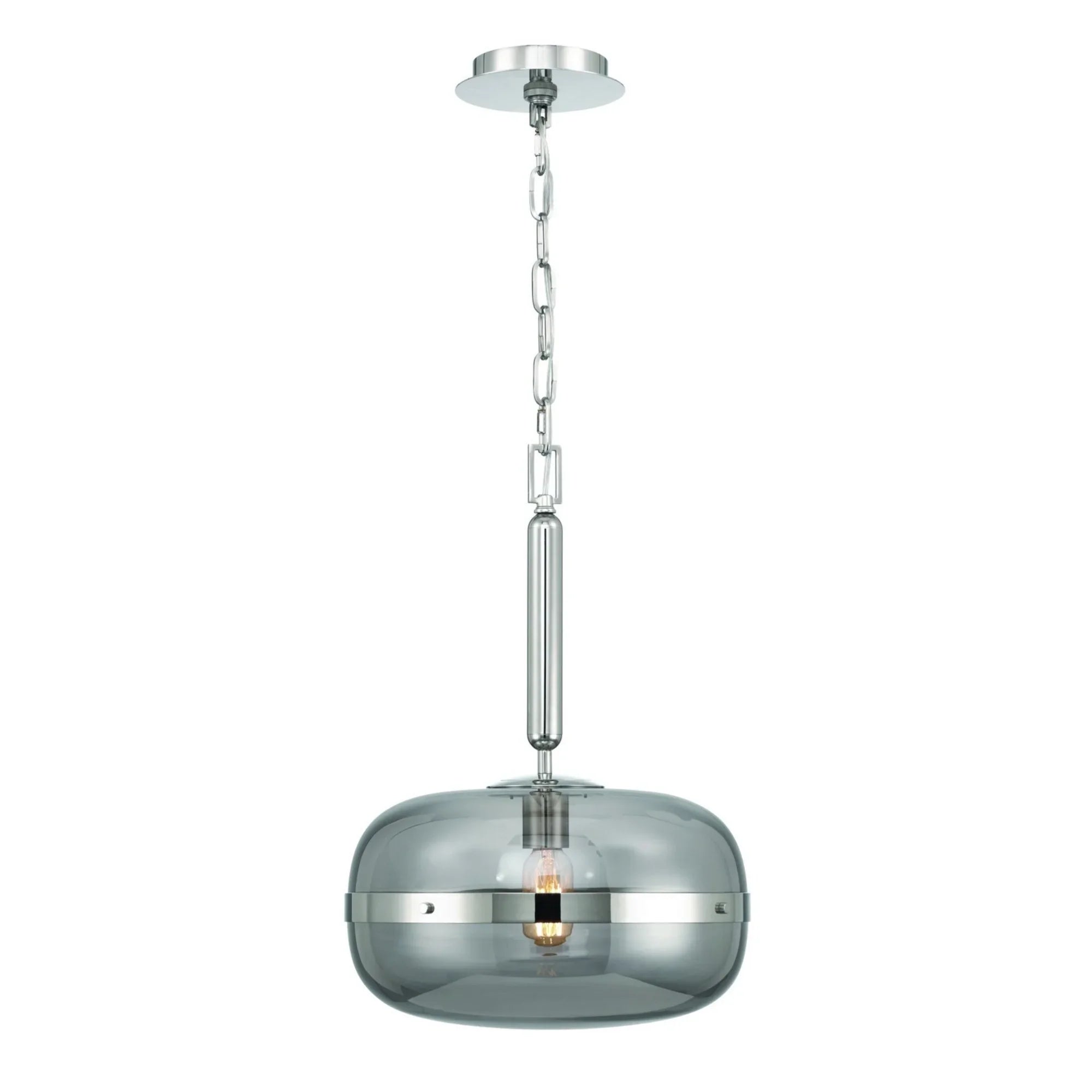 Nottingham 14" Pendant, Polished Nickel Finish - Bees Lighting