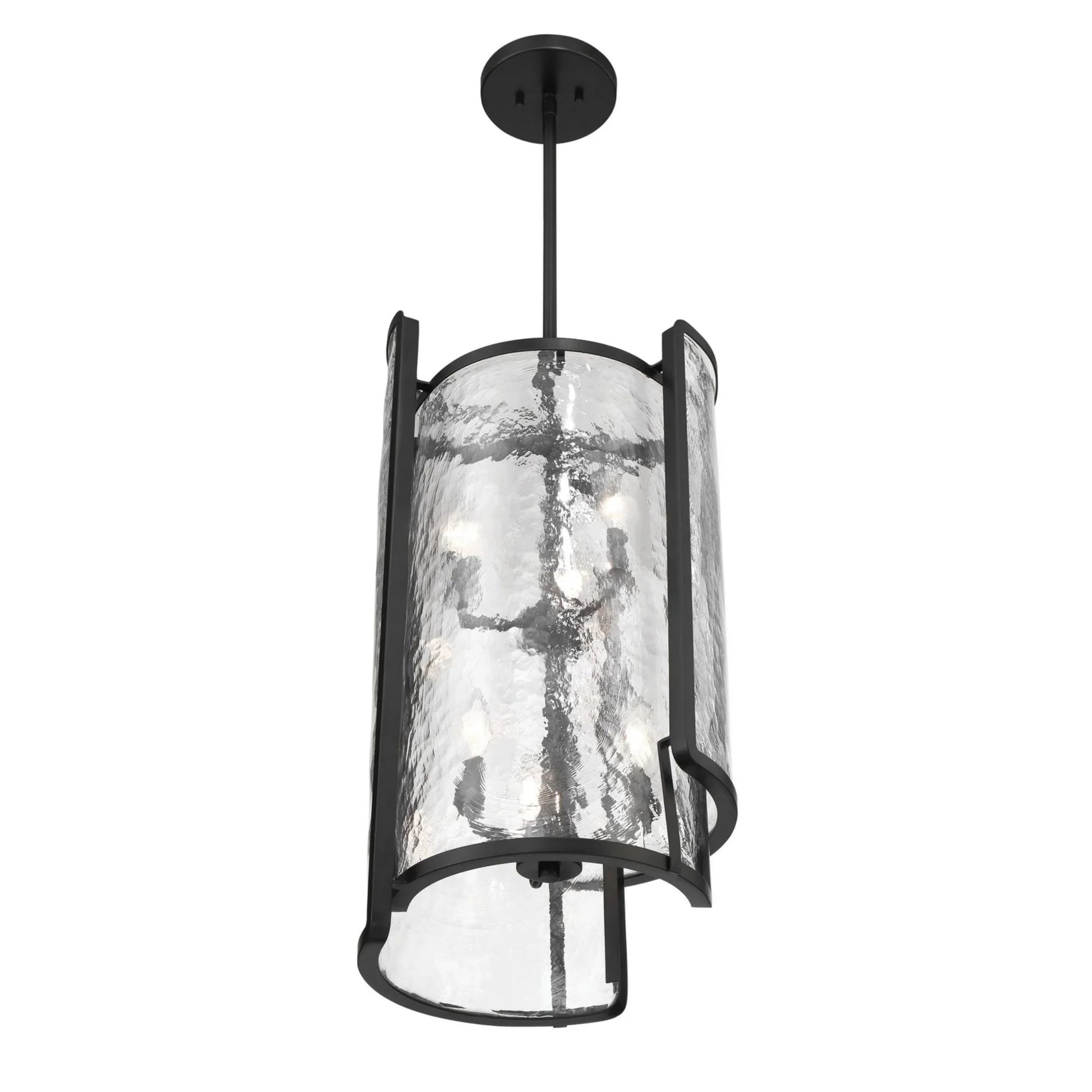 Bella Collina 14" 6-Light Foyer Pendant, Coal Finish - Bees Lighting