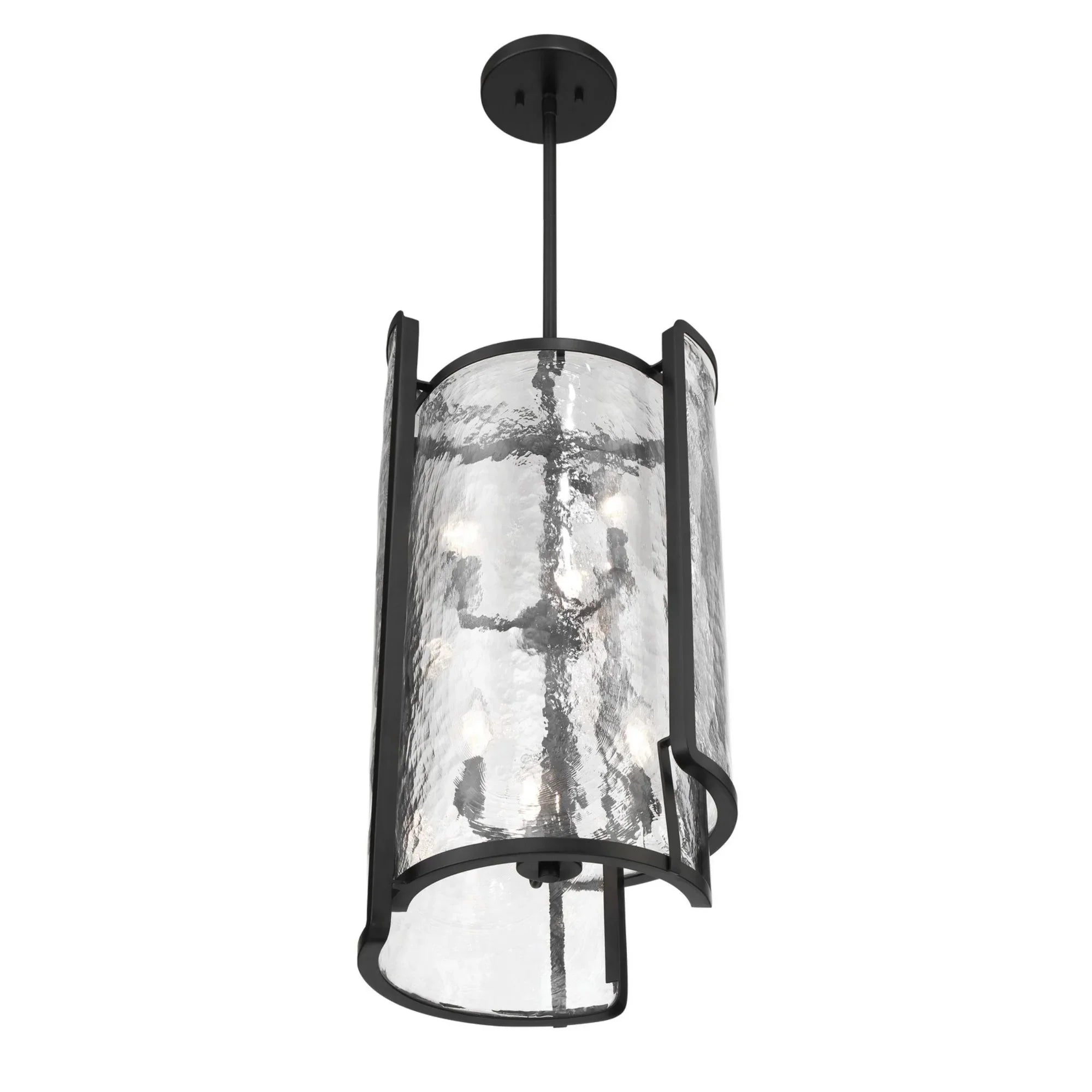 Bella Collina 14" 6-Light Foyer Pendant, Coal Finish - Bees Lighting