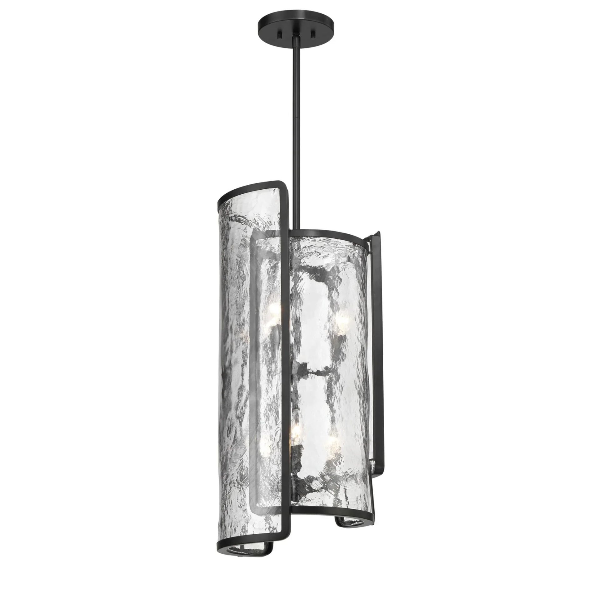 Bella Collina 14" 6-Light Foyer Pendant, Coal Finish - Bees Lighting