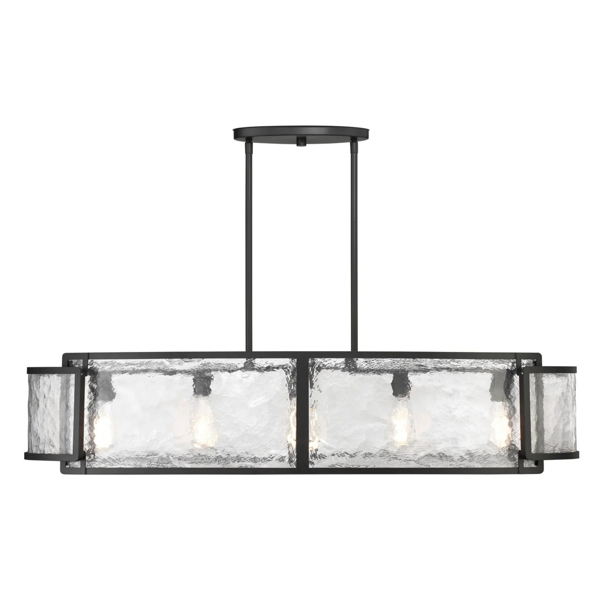 Bella Collina 48" 5-Light Island Light, Coal Finish - Bees Lighting