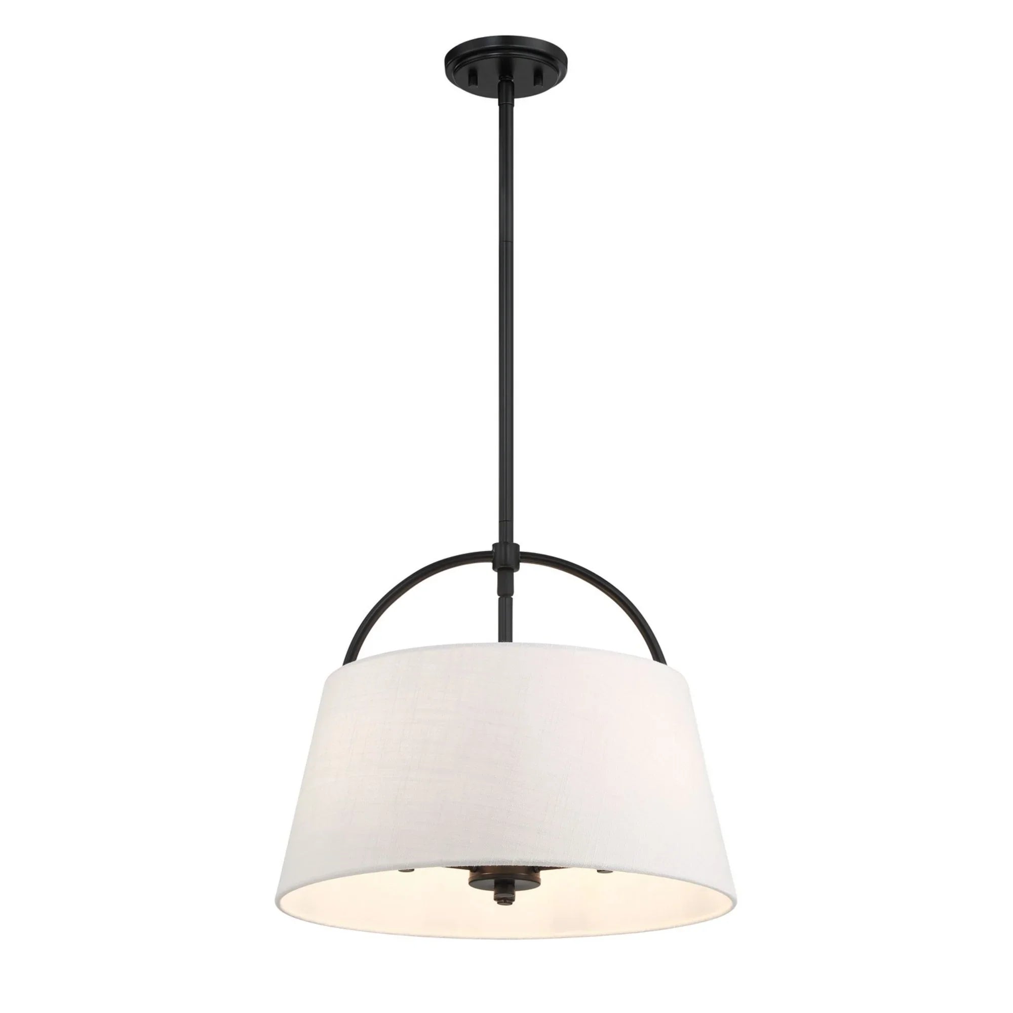 Headington 18" 3-Light Pendant, Coal Finish - Bees Lighting