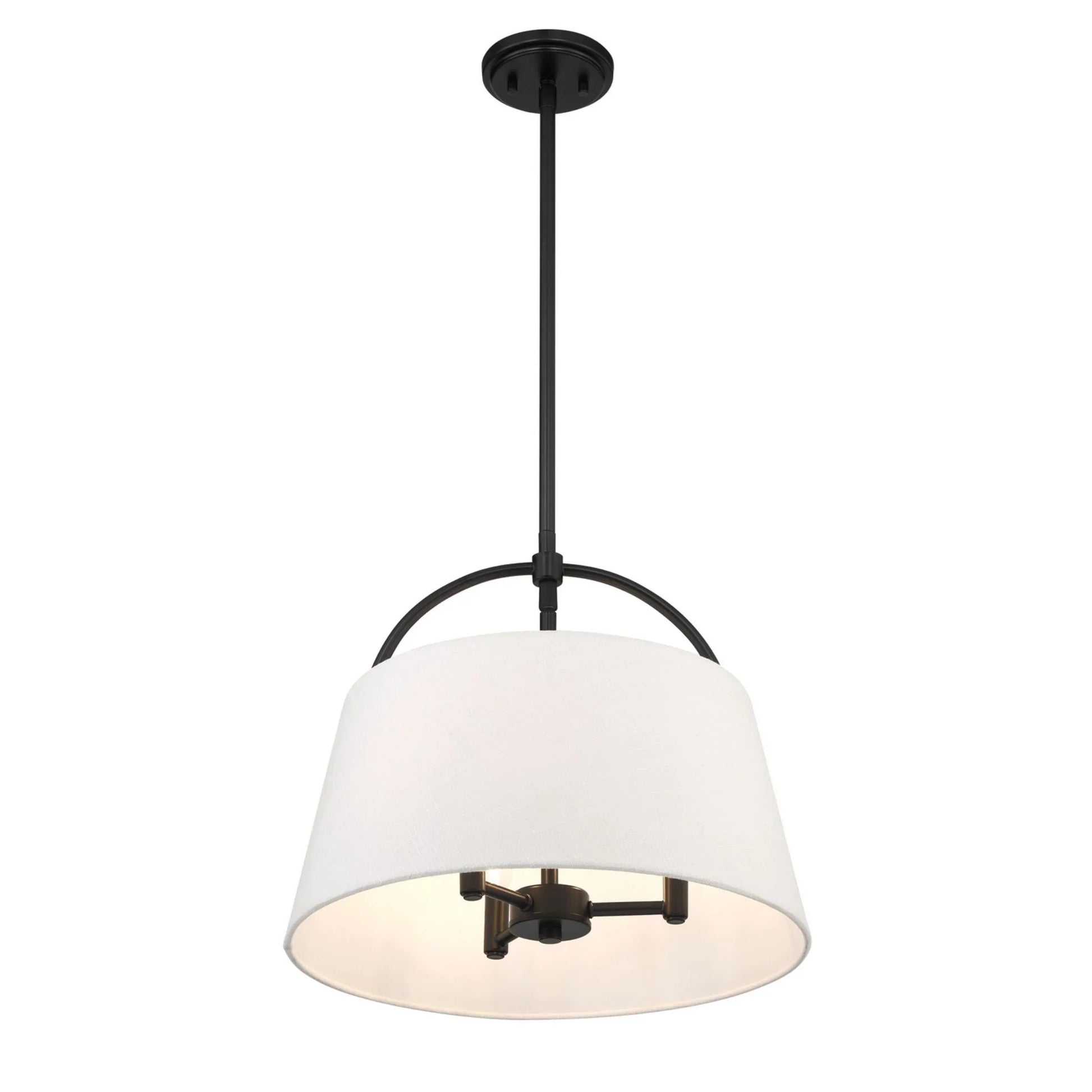 Headington 18" 3-Light Pendant, Coal Finish - Bees Lighting
