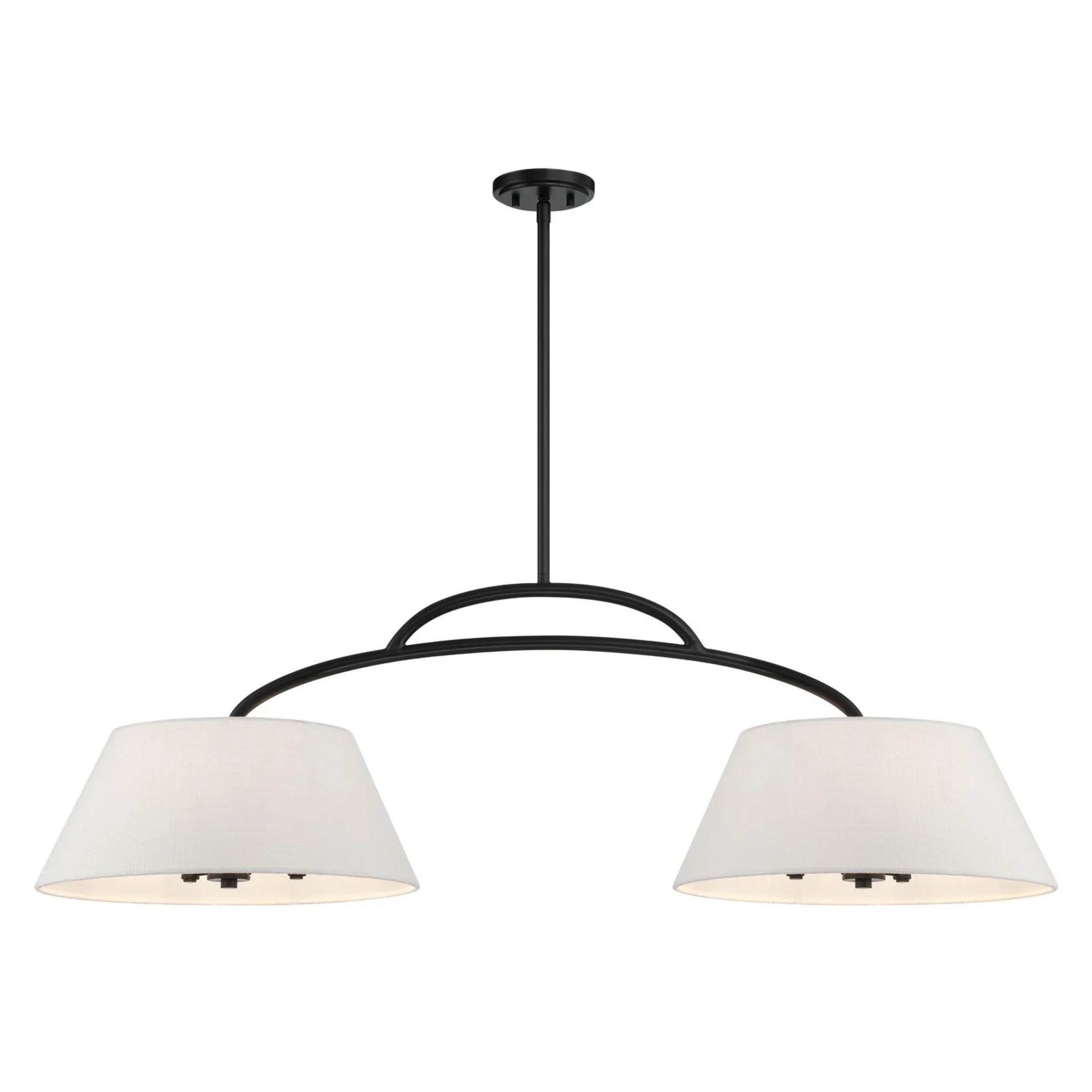 Headington 48" 6-Light Island Light, Coal Finish - Bees Lighting