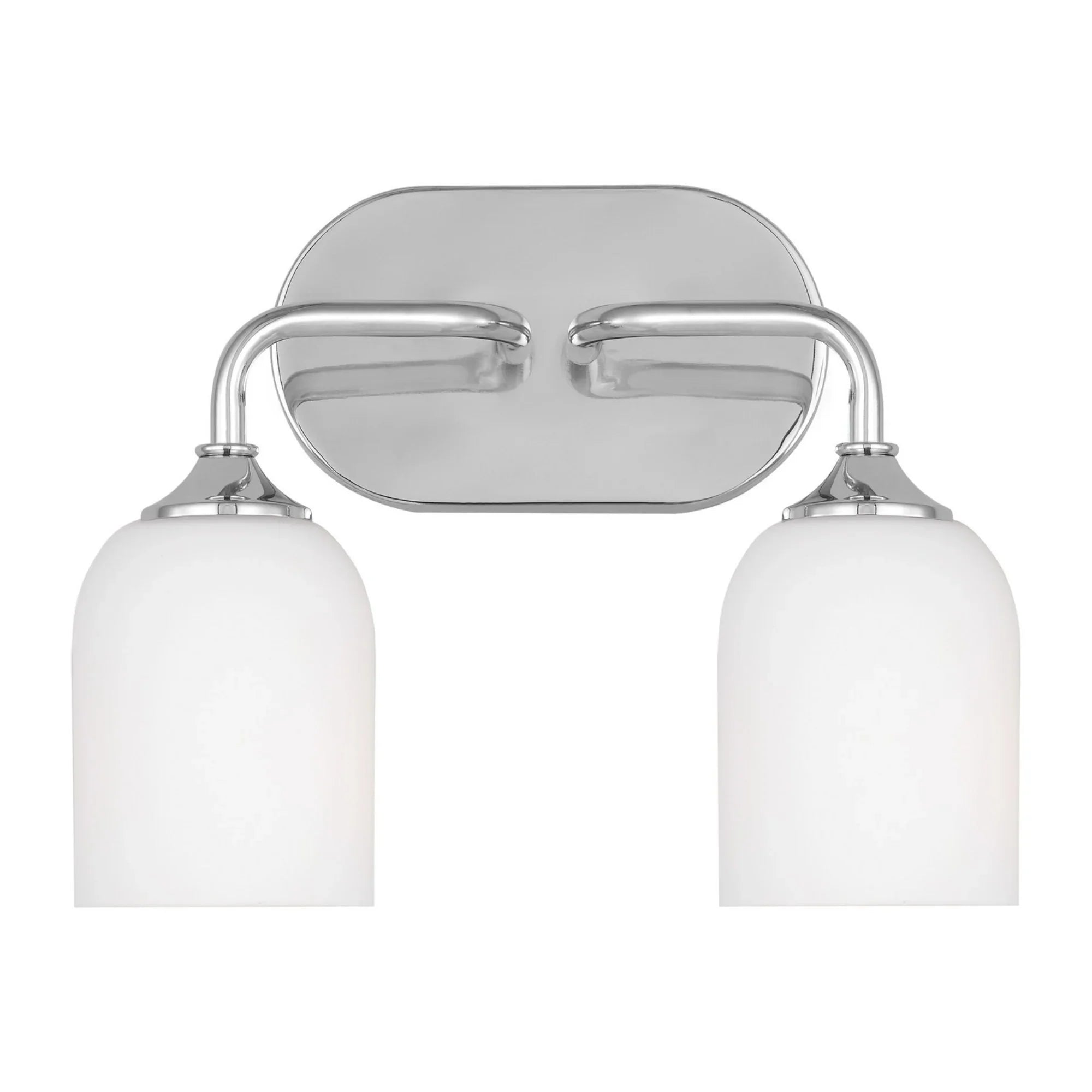 Emile 13" 2-Light Medium Vanity, Chrome Finish - Bees Lighting