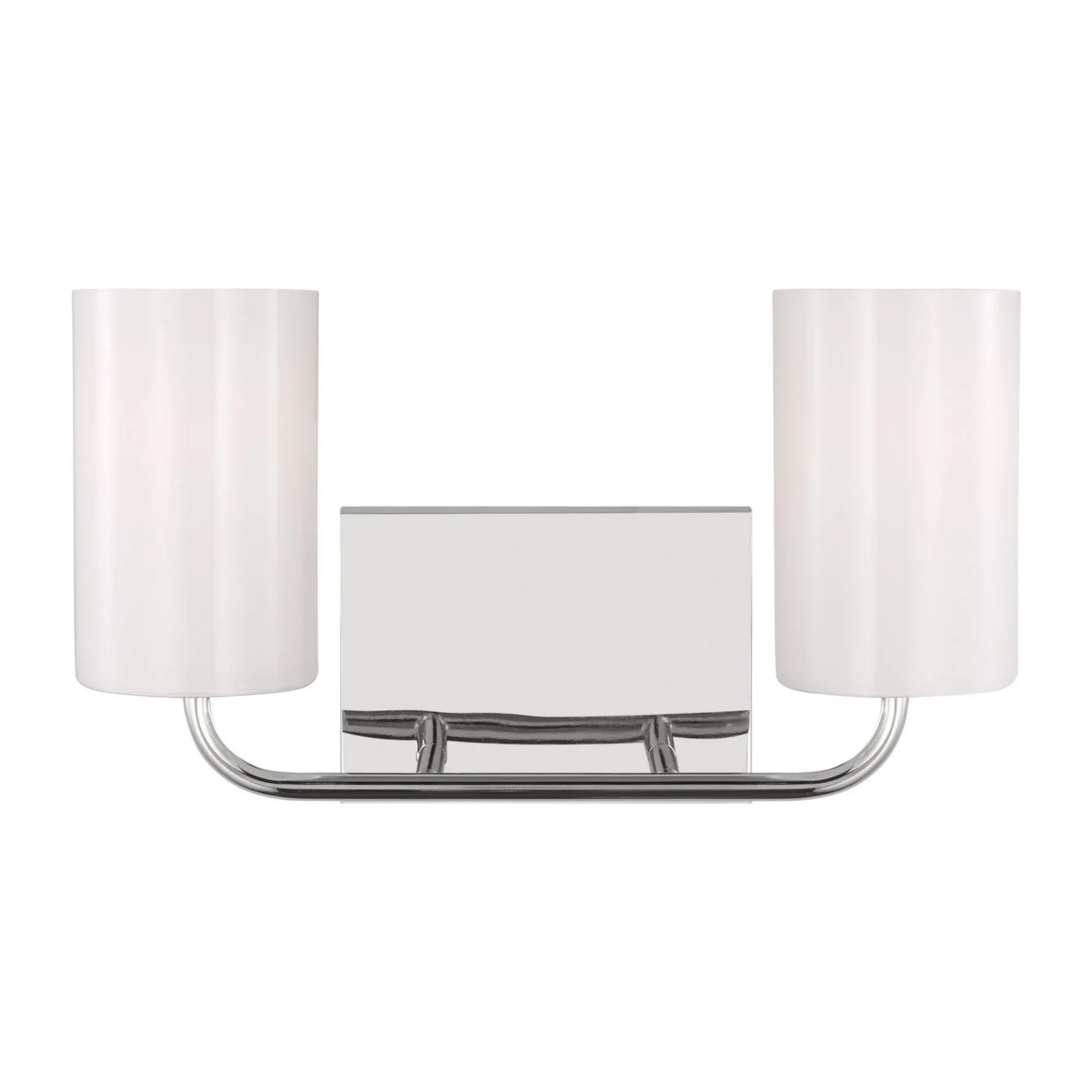 Rhett 15" 2-Light Medium Bathroom Vanity, Chrome Finish - Bees Lighting