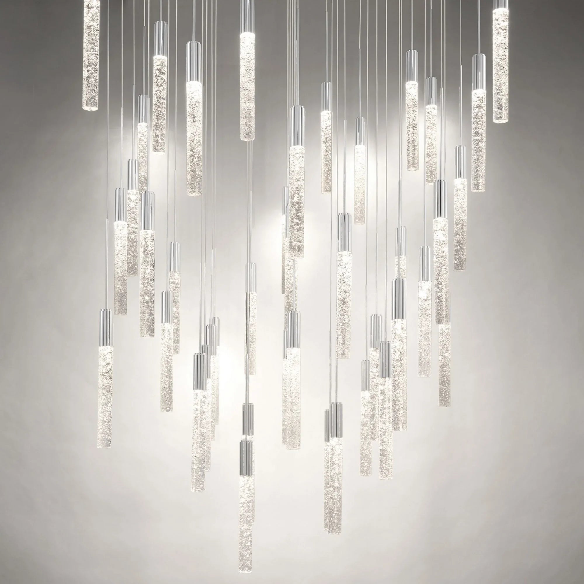 Magic 36" 41-Light LED Pendant, Polished Nickel Finish - Bees Lighting