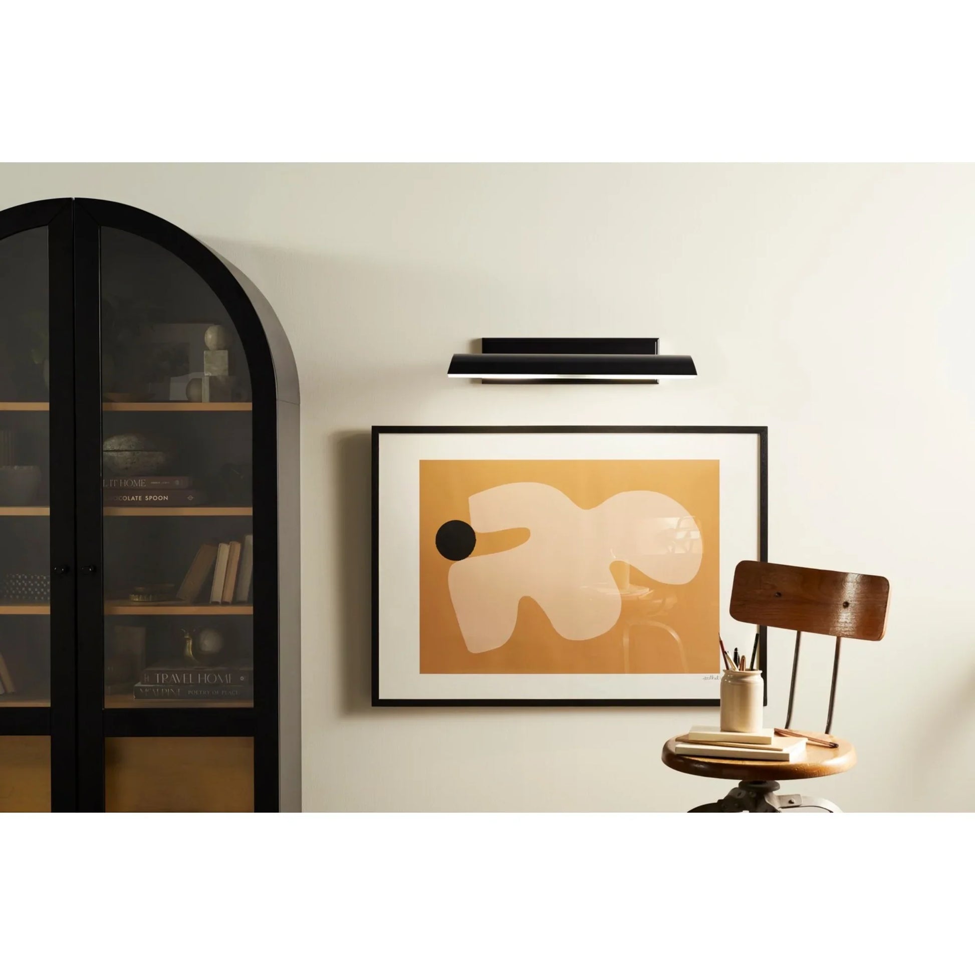 Carston 24" 2-Lights Picture Light, Black Finish - Bees Lighting