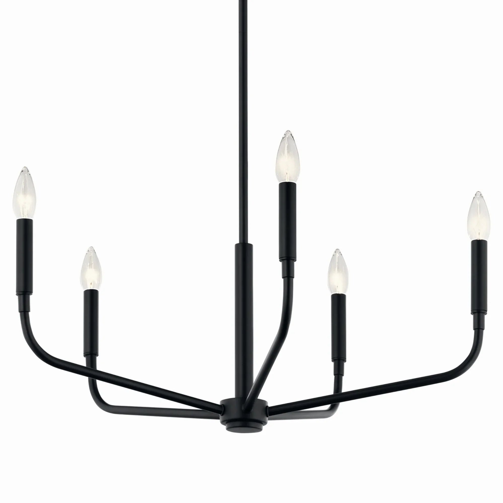 Madden 26" 5-Light Chandelier, Black Finish - Bees Lighting