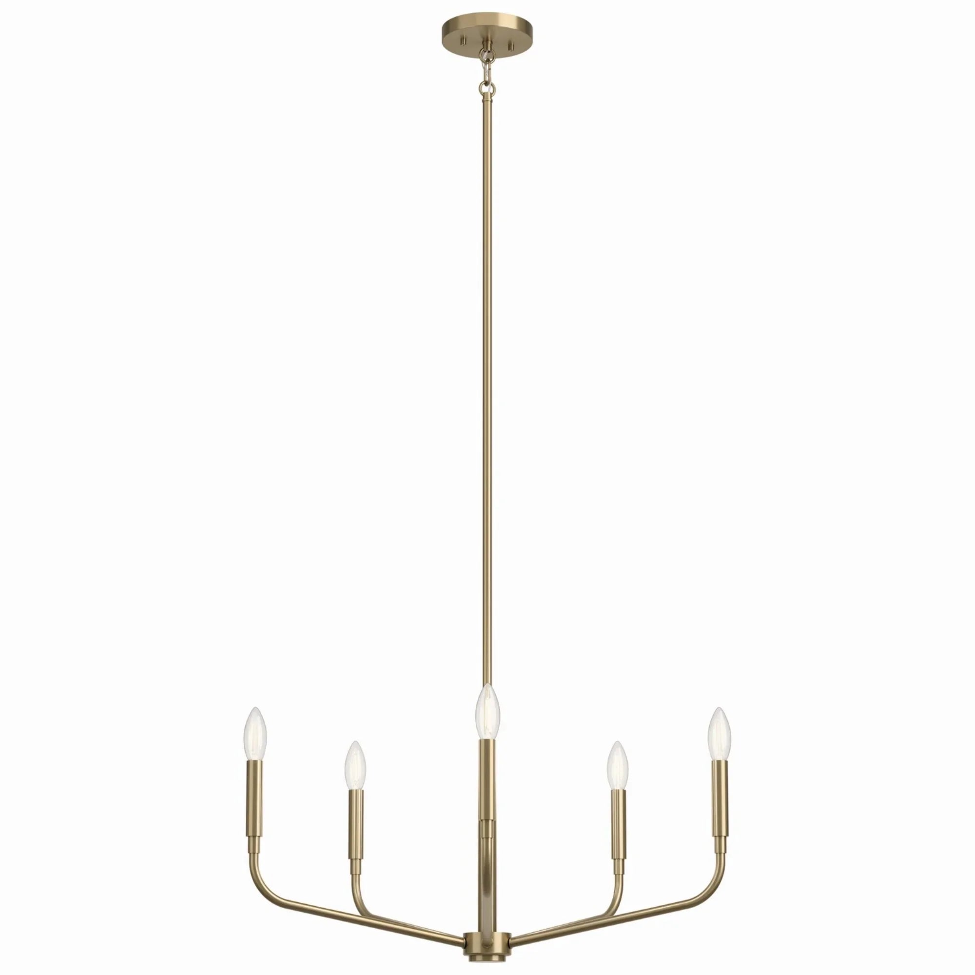 Madden 26" 5-Light Chandelier, Champagne Bronze Finish - Bees Lighting
