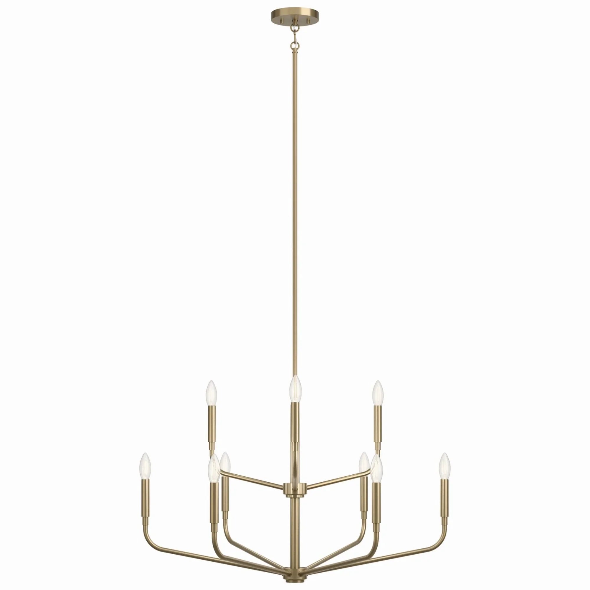 Madden 32" 9-Light Chandelier, Champagne Bronze Finish - Bees Lighting