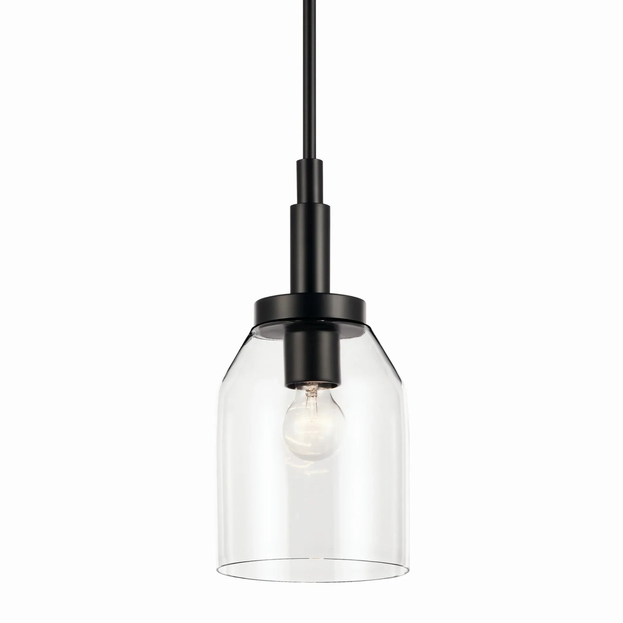 Madden 15" Mini Pendant, Black Finish - Bees Lighting