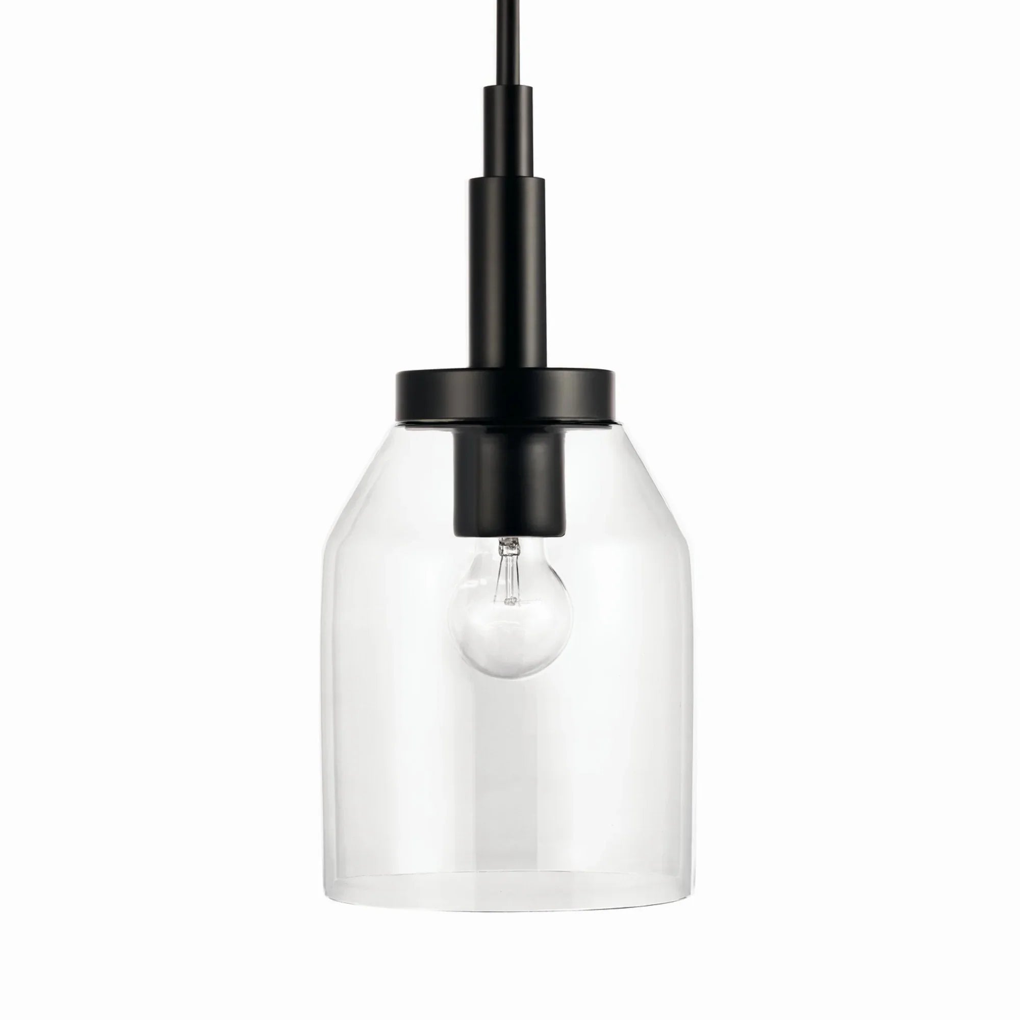 Madden 15" Mini Pendant, Black Finish - Bees Lighting